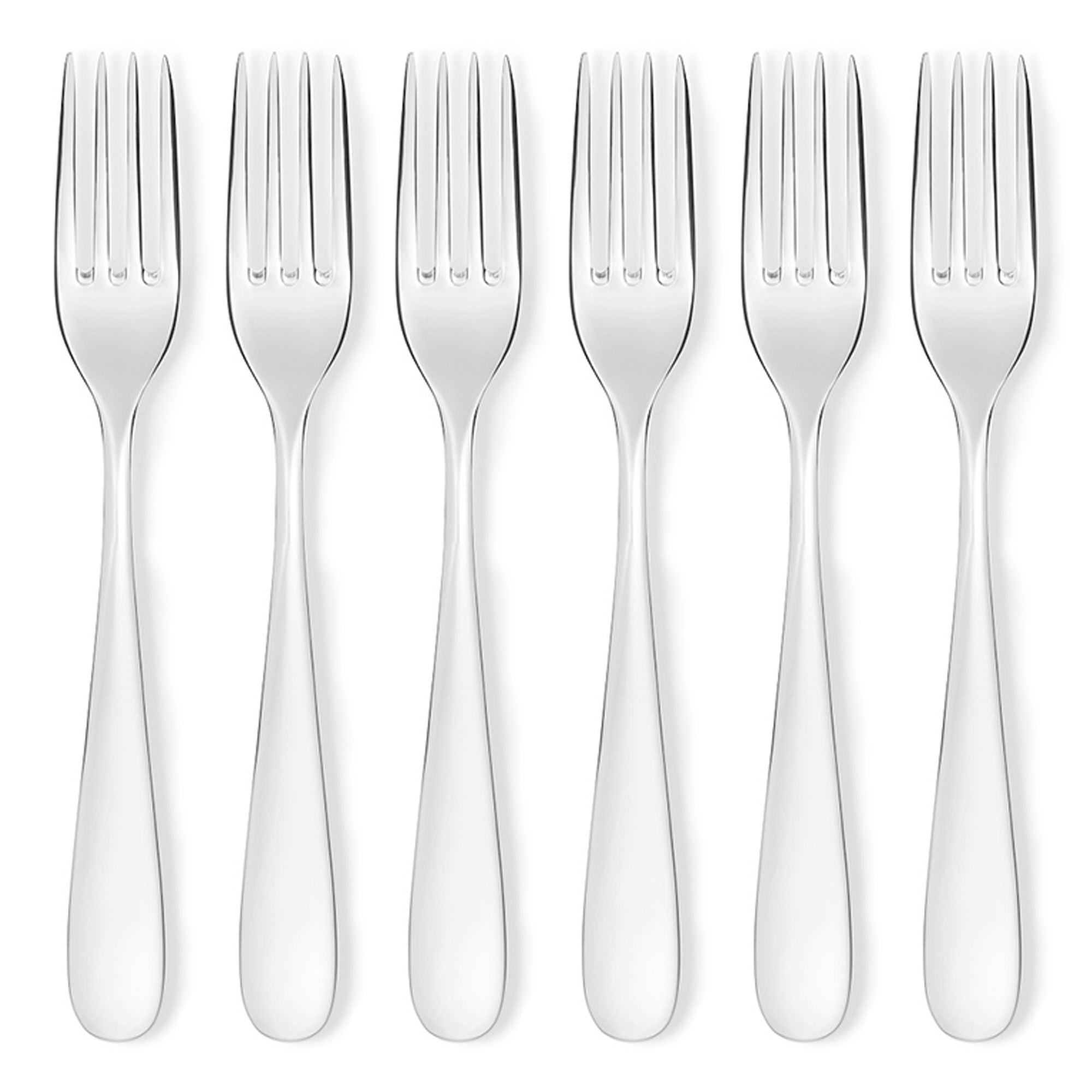 Alessi - NUOVO MILANO TABLE FORK Set of 6 - Ettore Sottsass - Metall