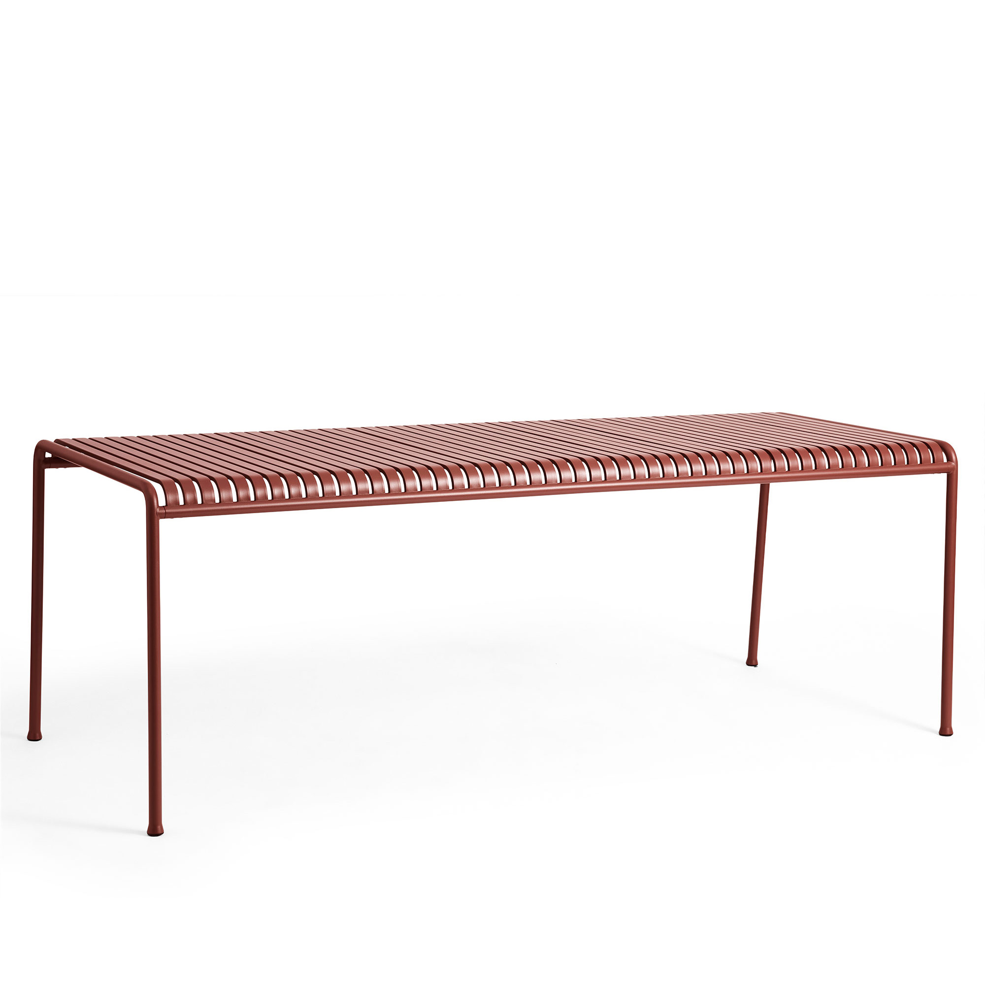 HAY - Palissade Table L220 x W90 x H75 4 Legs Iron Red - Matbord utomhus - Ronan & Erwan Bouroullec - Metall | Utemöbler - Utebord - Matbord Utomhus | Möbelexperten