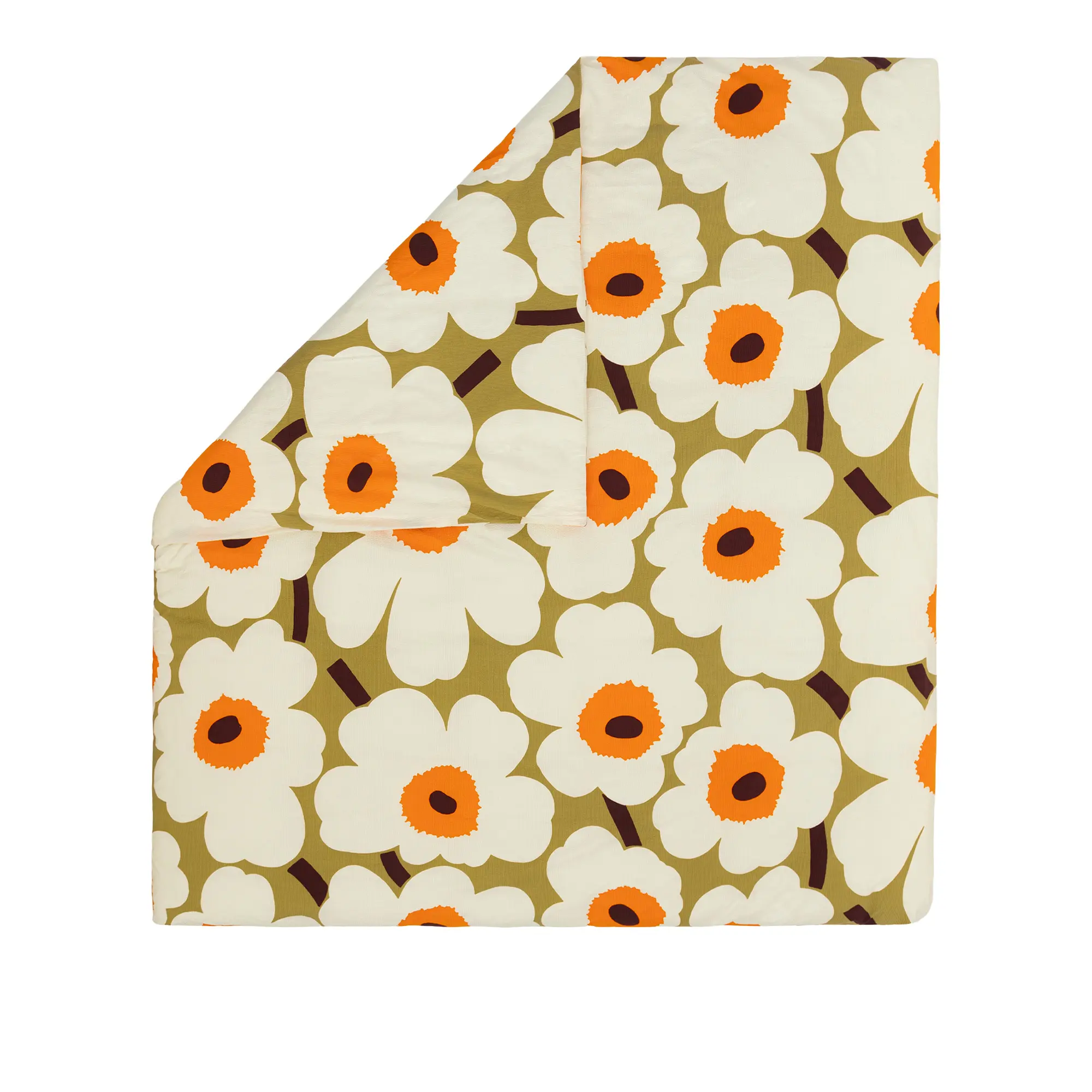 Unikko dynetrekk Caramel, Cream & Warm Orange