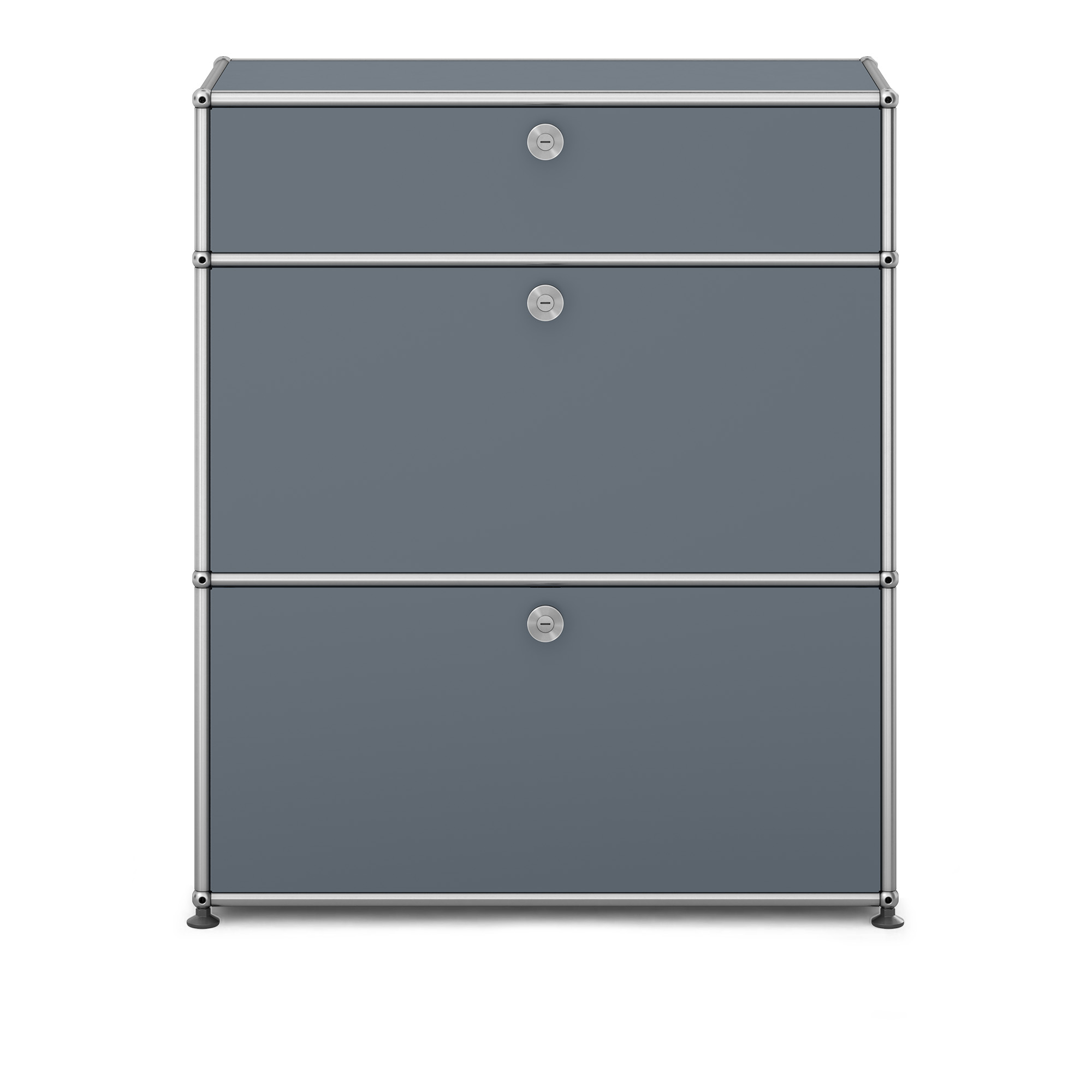 USM - USM Haller Shelf M25 USM Mid Gray - Byråer - Fritz Haller & Paul Schärer - Grå | Möbler - Förvaring Och Hyllor - Byråer | Möbelexperten