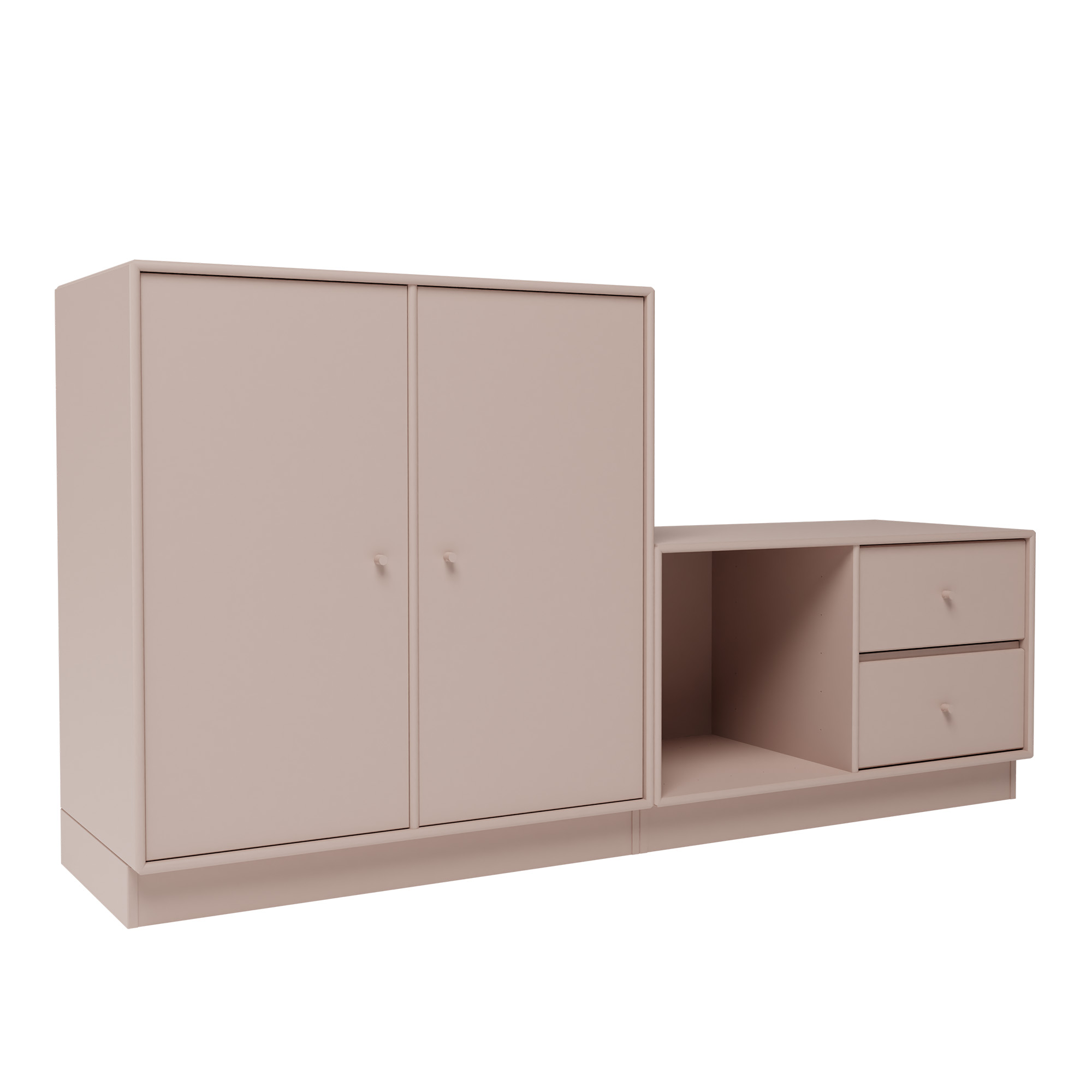 montana - rest i bench 137-mushroom 07 plinth 7 cm - skåp och vitrinskåp - peter j. lassen - beige - trä