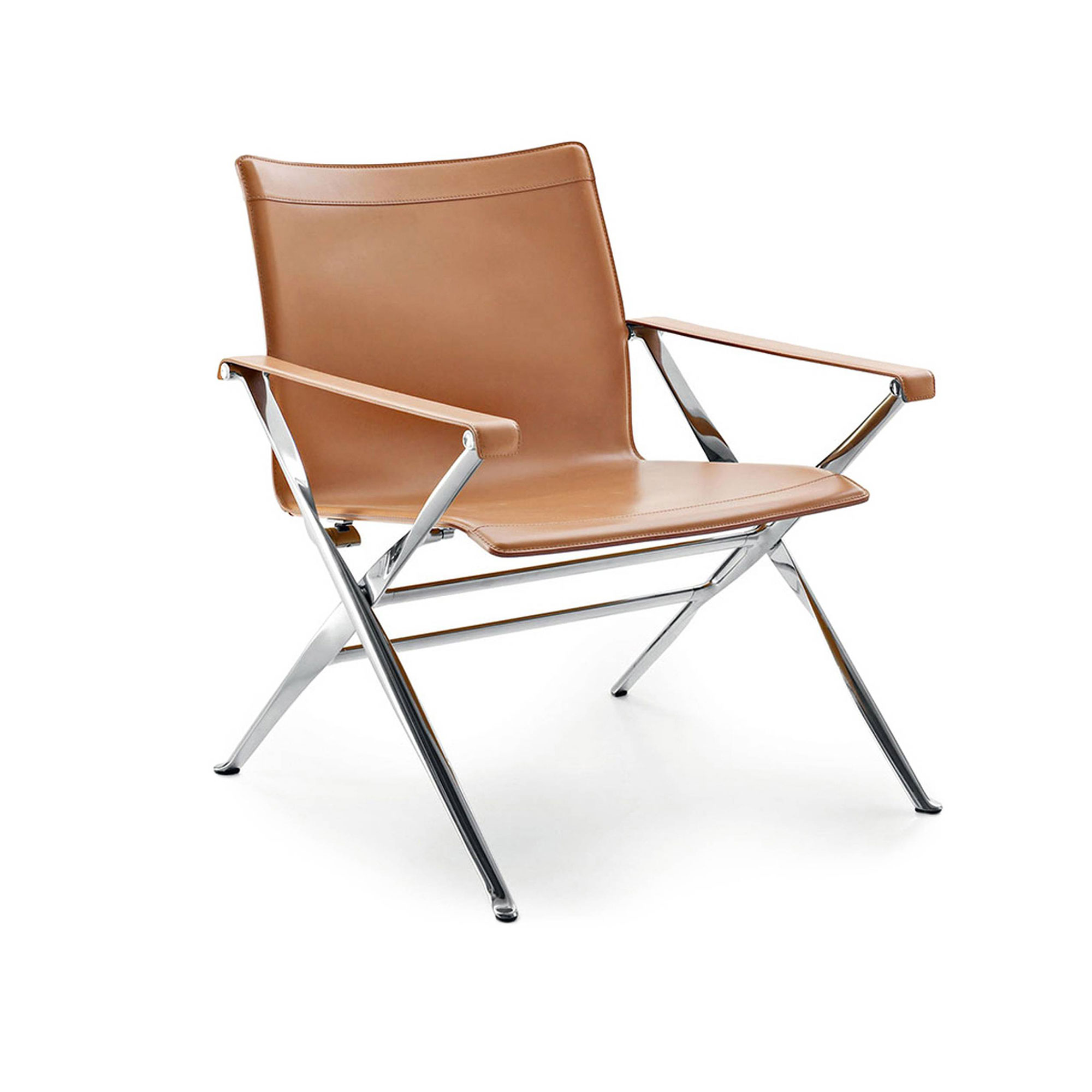 B&B Italia - Beverly '14, Sits: Svart läder - Fåtöljer - Antonio Citterio - Svart - Läder/Metall