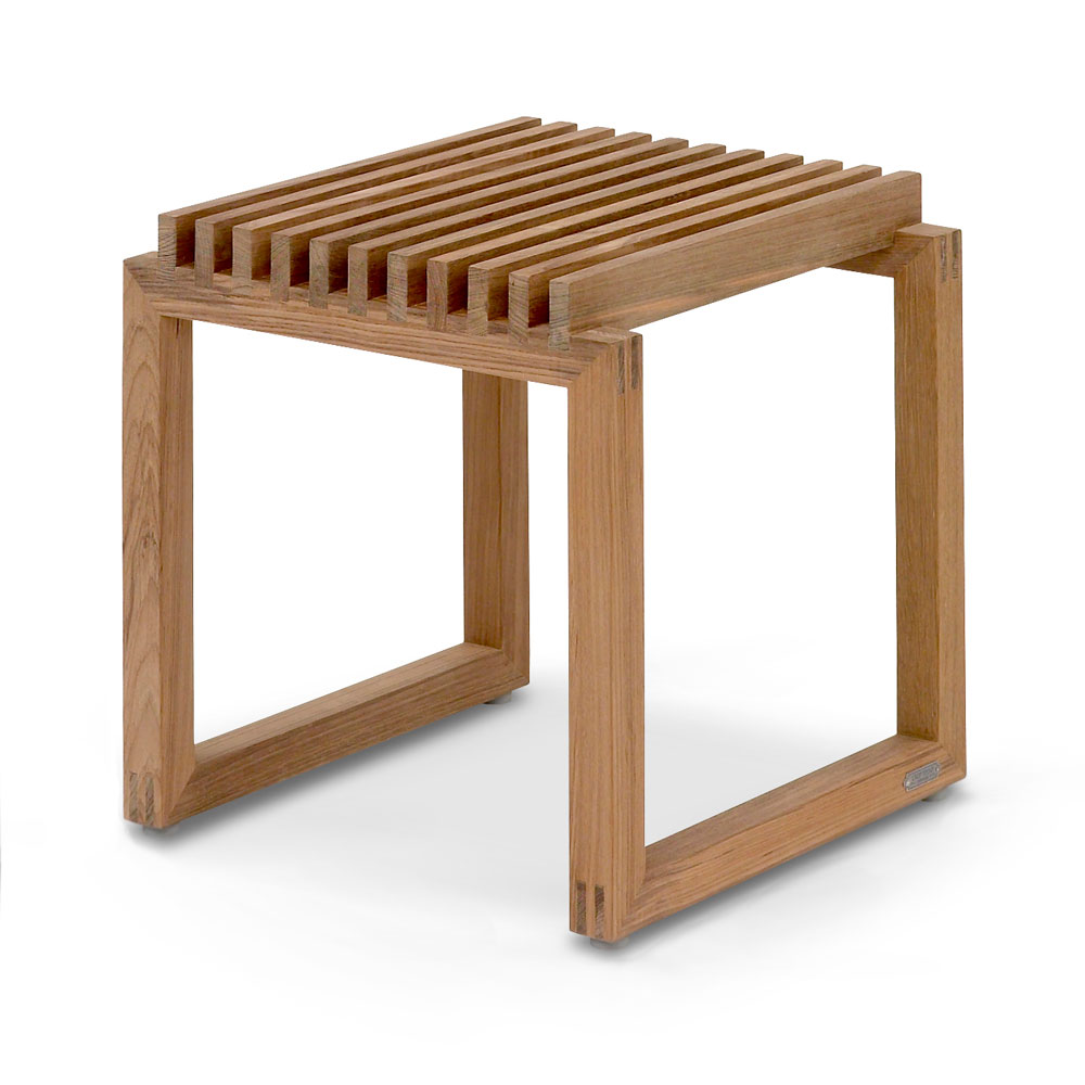Fritz Hansen - Cutter Stool Teak - Sittpallar - Niels Hvass - Träfärgad - Trä