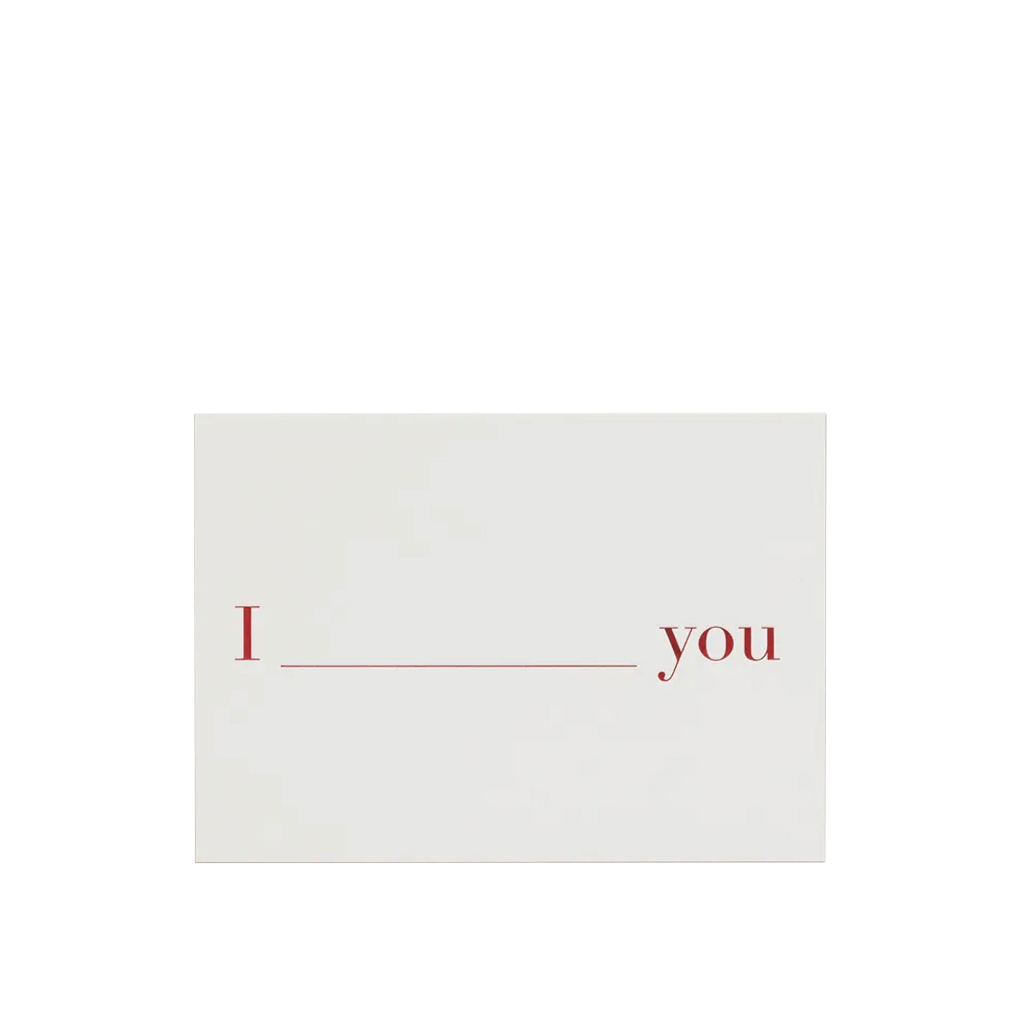 Dotsy - Missing word - I ____you - Anteckningsböcker & kort - Dotsy Studio - Vit