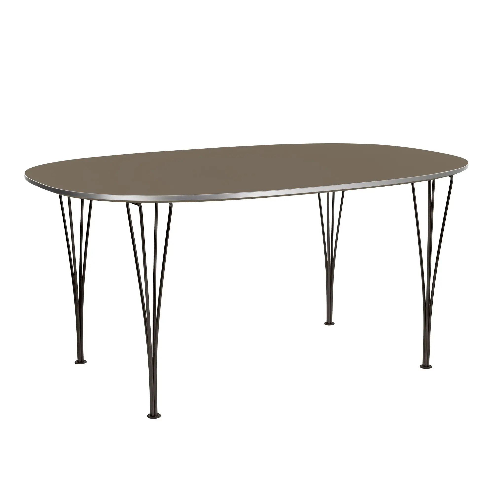B611 Superellips matbord 90 x 135 cm Black