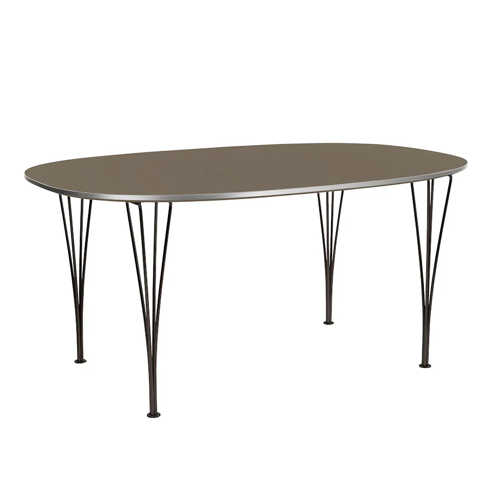B611 Superellips matbord 90 x 135 cm Black