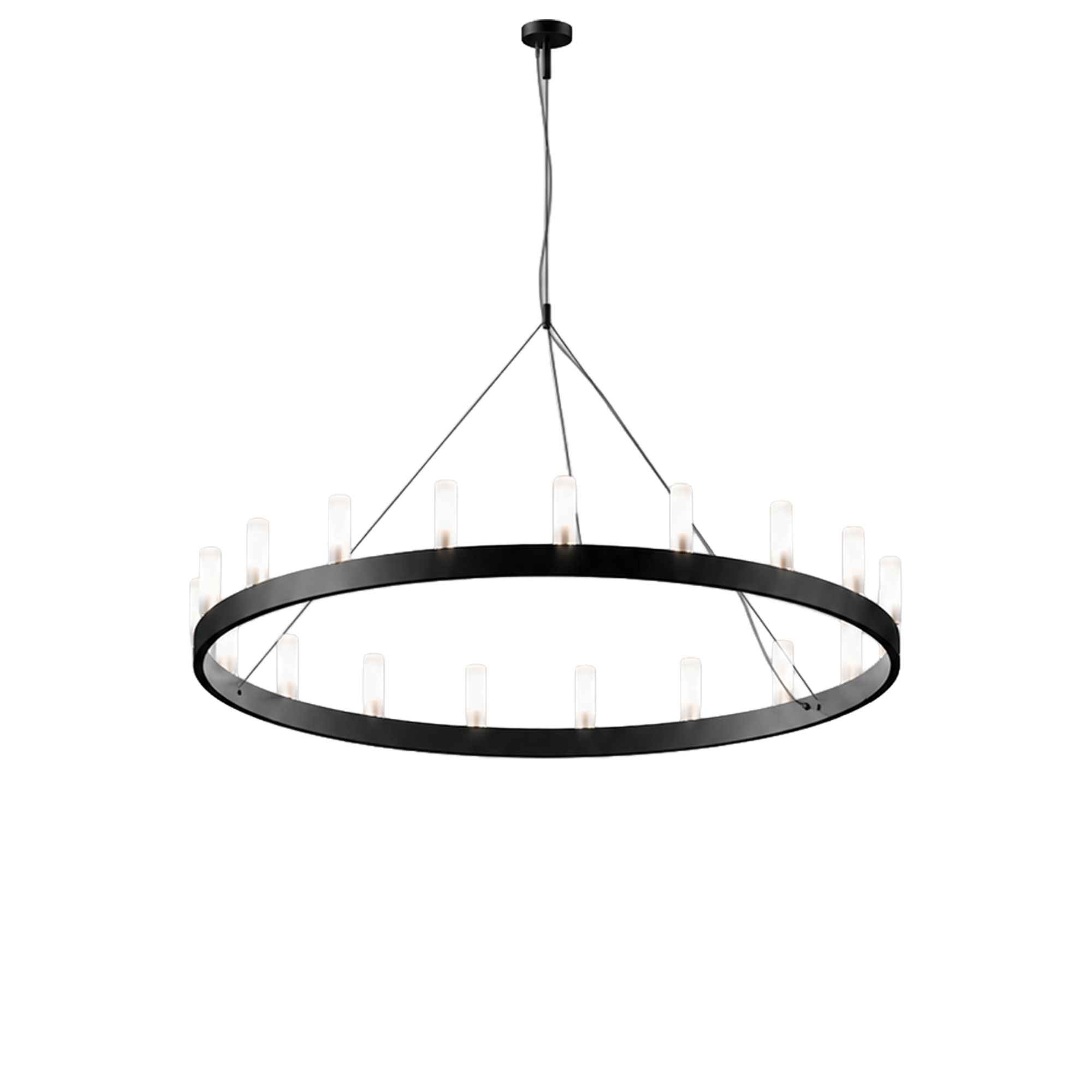 FontanaArte - Chandelier, Ø 90 cm, Svart - Takkronor - David Chipperfield - Svart