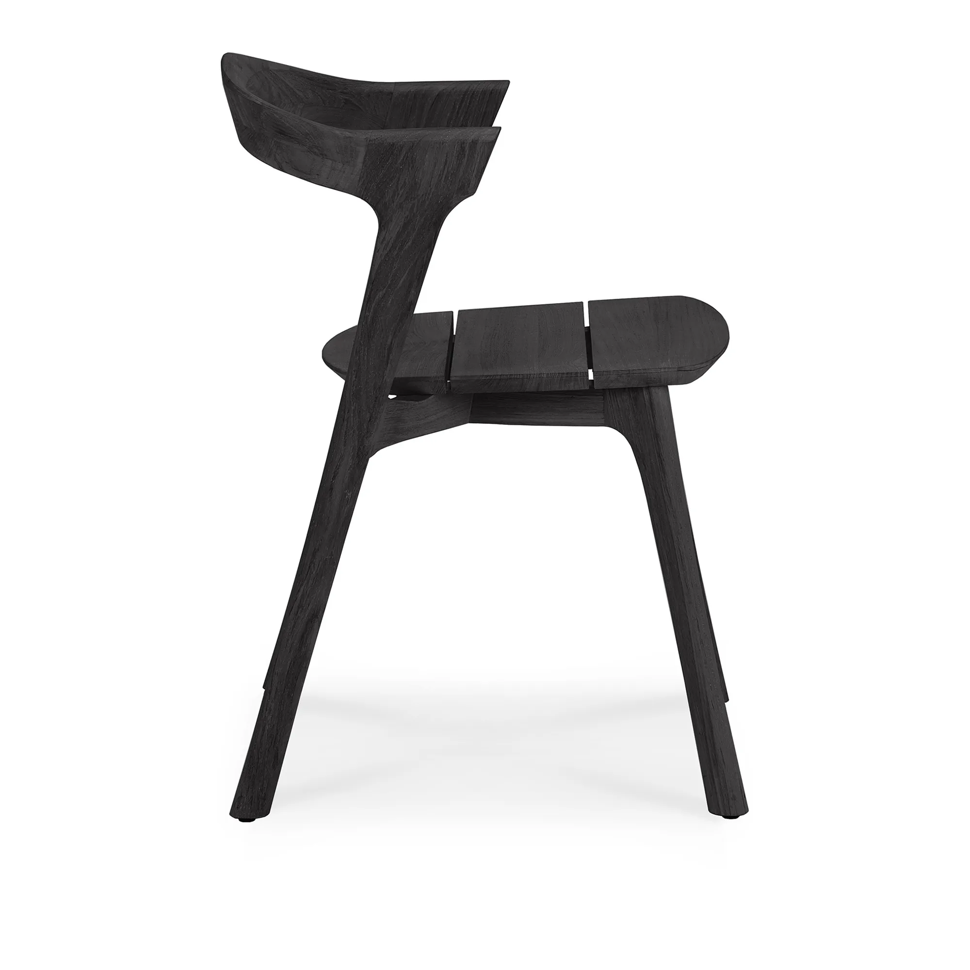 Bok Outdoor Dining Chair - Varnished Oak/Black