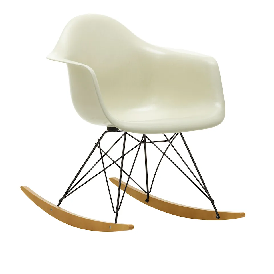 Eames Fiberglass Armchair RAR gungstol Basic Dark/Golden Maple