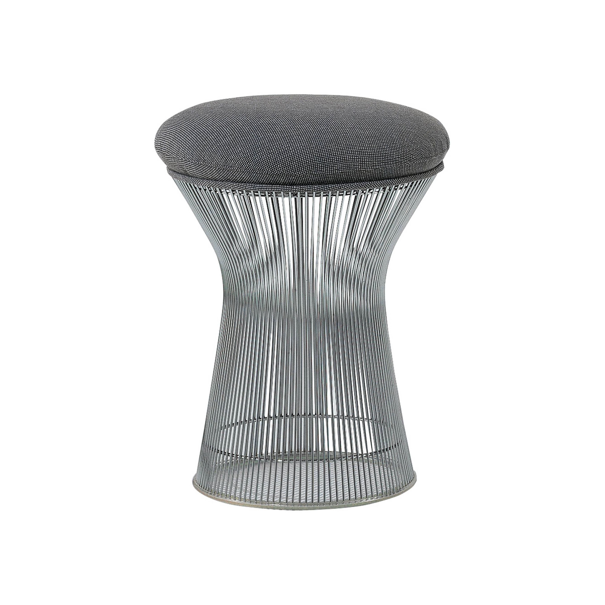 Knoll - Platner Stool, underrede i Brons metallic, Tyg: Kat. C - Alpaca - 602AL - Sittpallar - Warren Platner - Brons - Metall/Textilmaterial/Syntetiskt