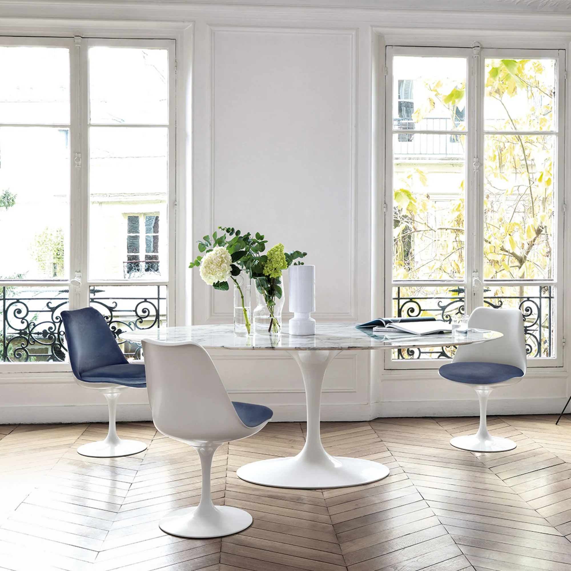 Saarinen Tulip stol White