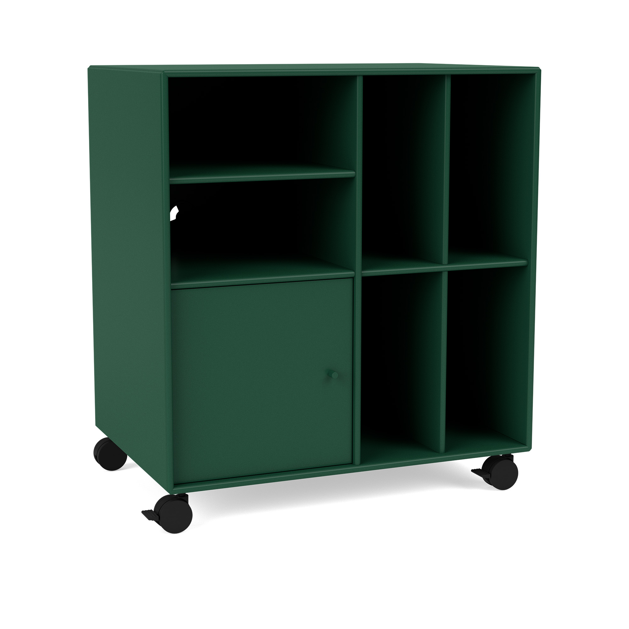 montana - spin ii vinyl storage, 05-castorscr70black, 136 pine - quickship - skåp och vitrinskåp - peter j. lassen - grön - mdf