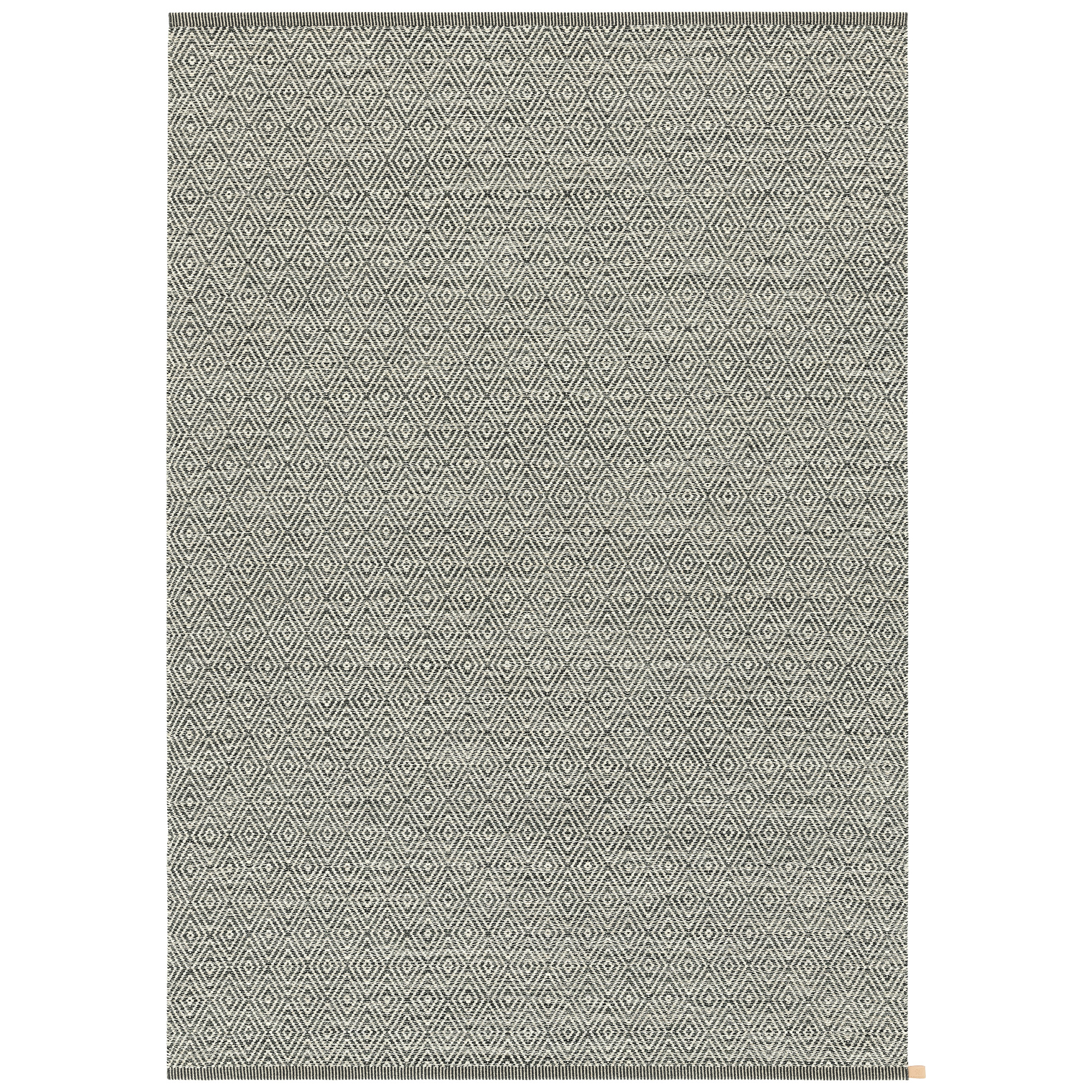 kasthall - goose eye xl icon, stone grey 580, 130x200 - ullmattor - gunilla lagerhem ullberg - grå