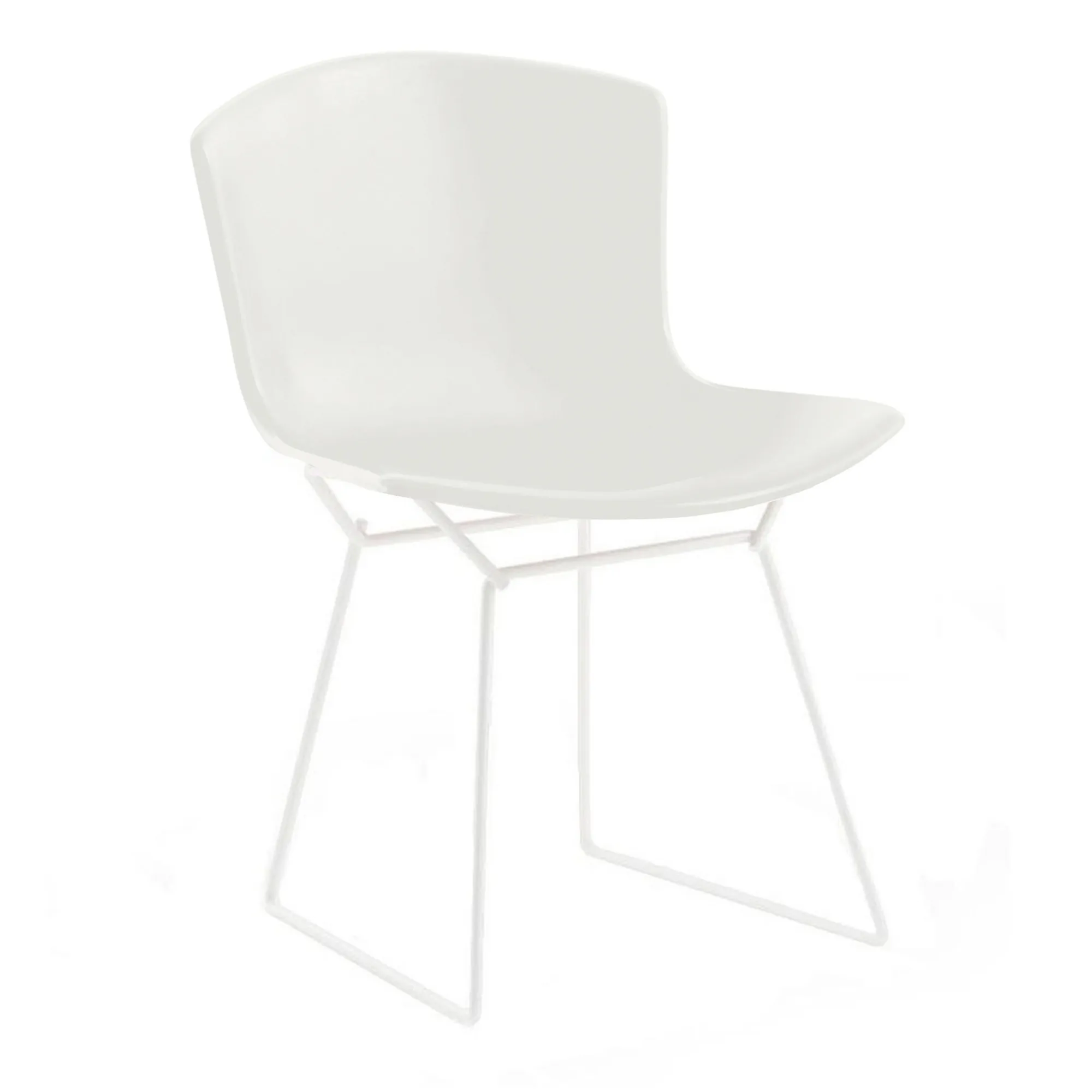 Bertoia Plastic utomhusstol vit