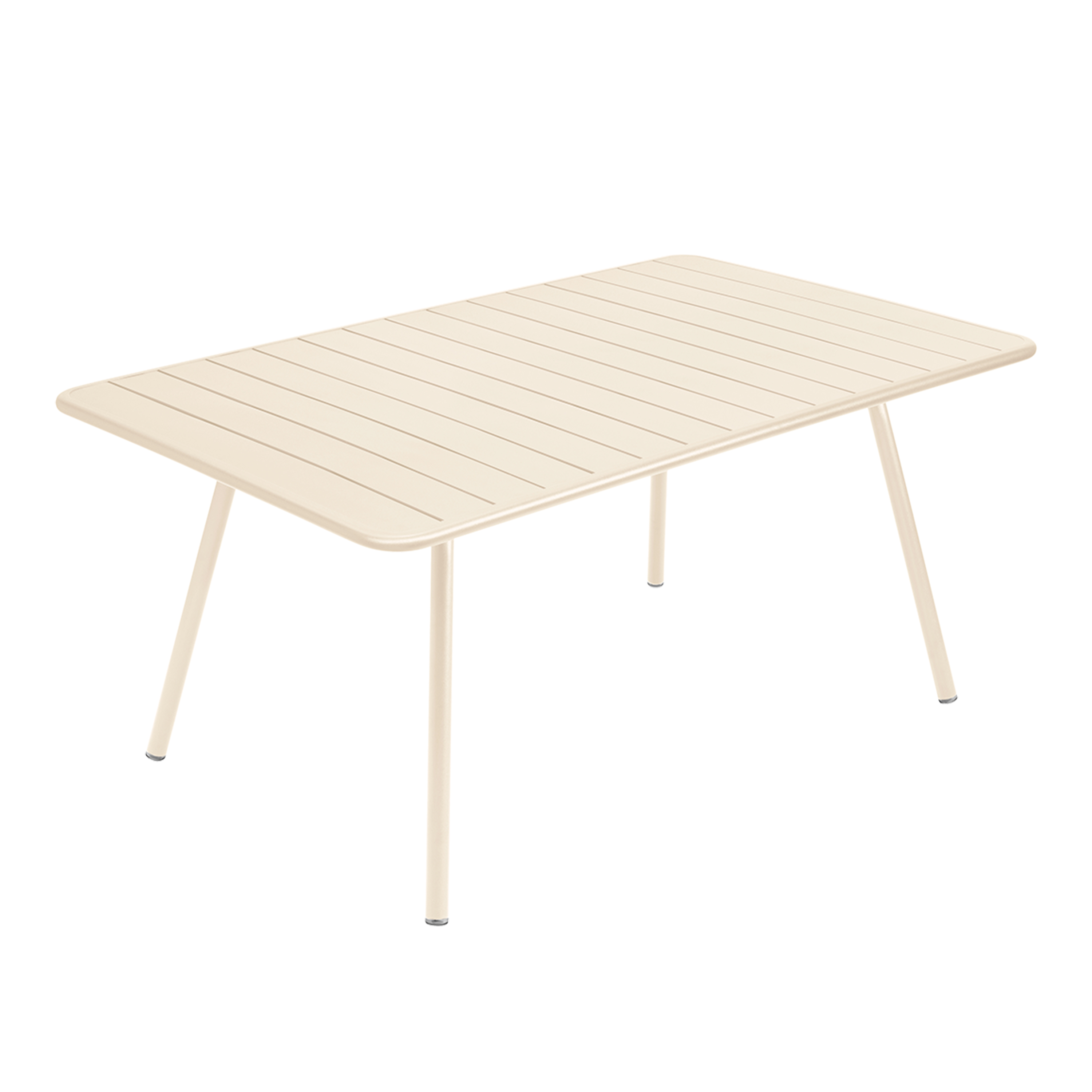 Fermob - Luxembourg Table 165 x 100 cm - Latte Beige - Matbord utomhus - Frédéric Sofia - Beige - Metall | Utemöbler - Utebord - Matbord Utomhus | Möbelexperten