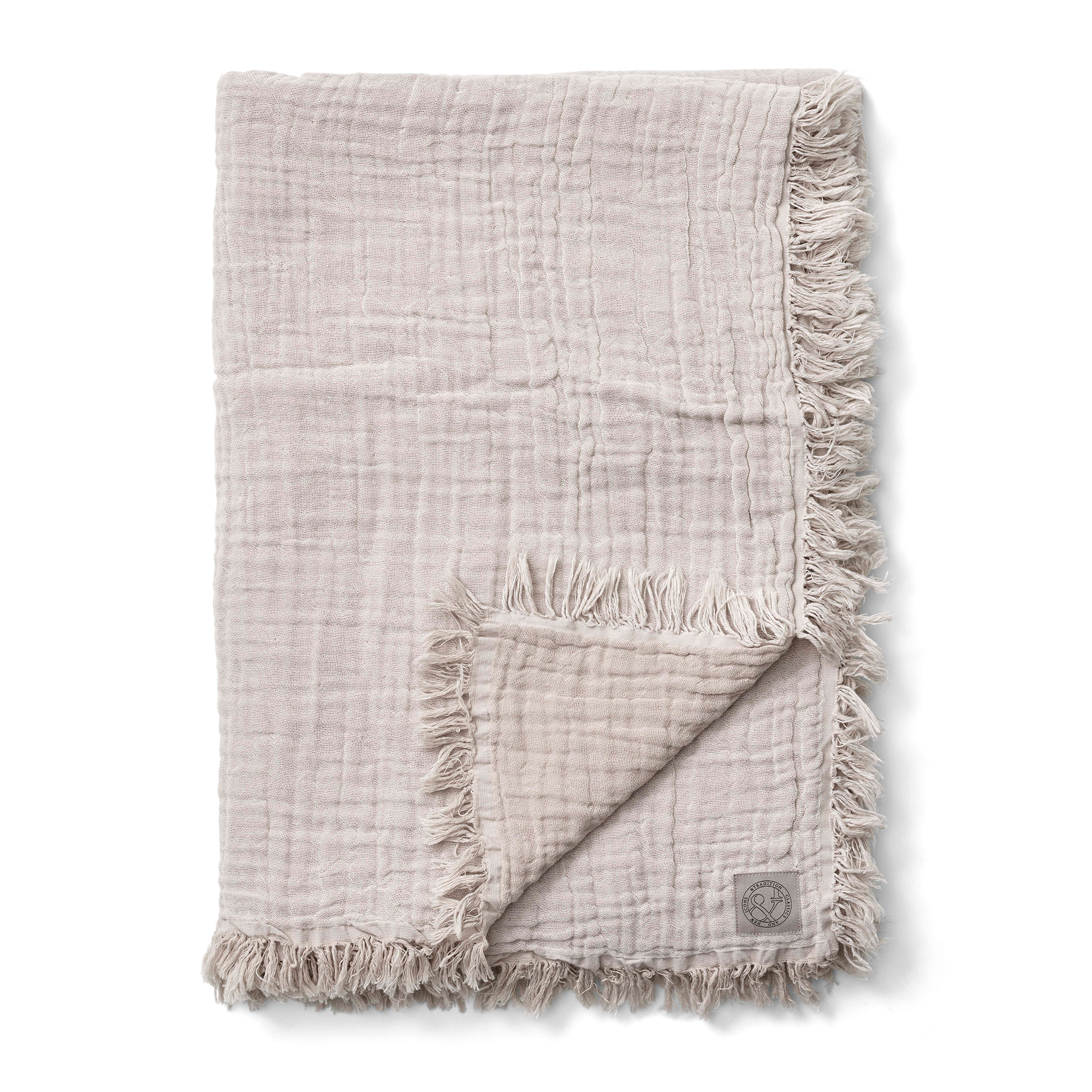 &Tradition - Cotton Throw SC33 260x260 cm Cloud/ Milk - Plädar & filtar - Space Copenhagen - Vit