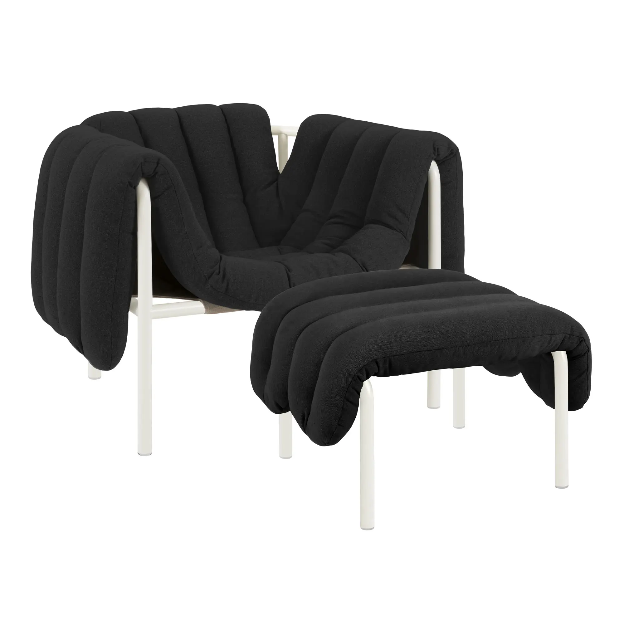 Puffy Lounge Chair + Ottoman