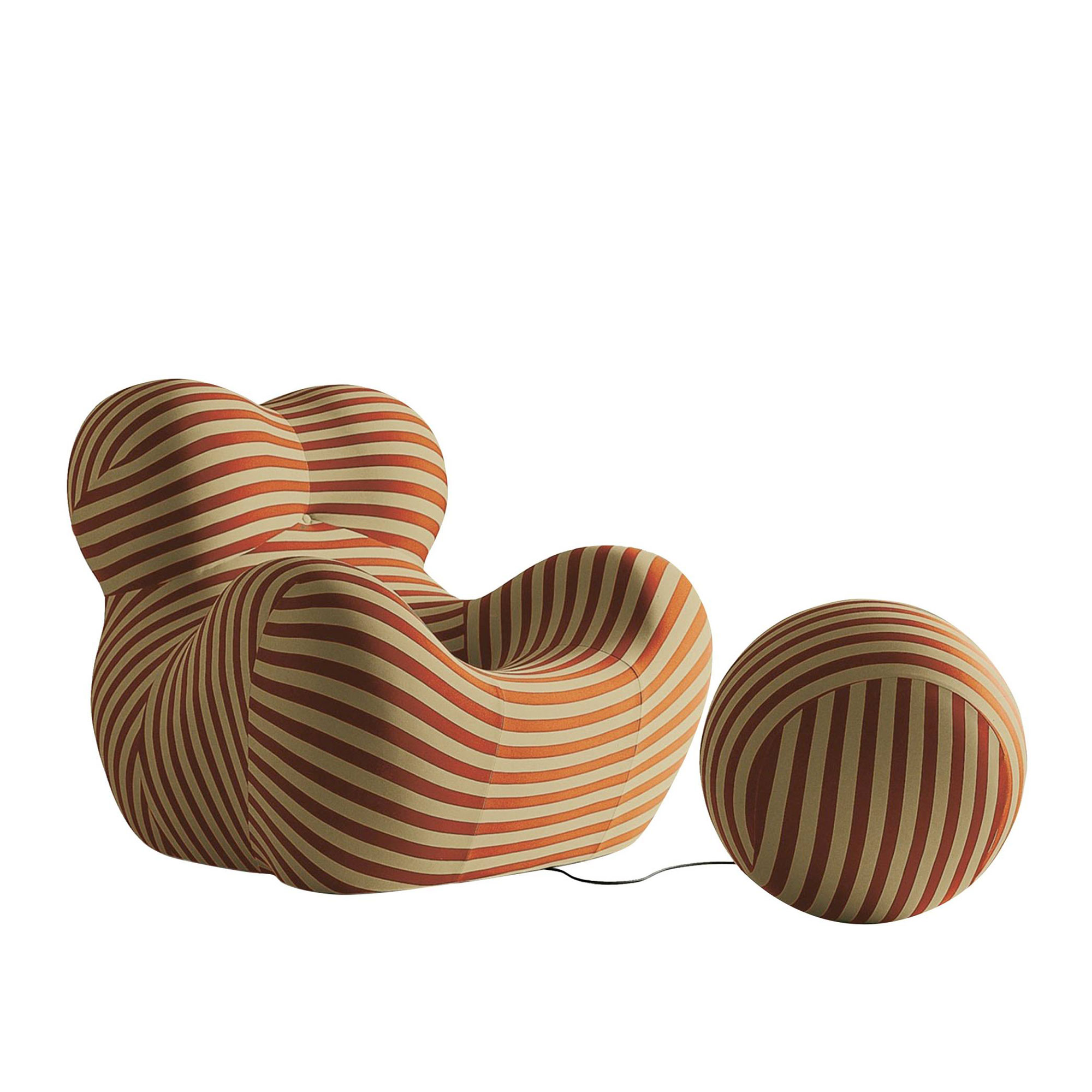 B&B Italia - Serie Up 2000 UP 5_6, Tyg Kat. Soara 170 - Fåtöljer - Gaetano Pesce - Röd - Läder/Naturmaterial/Metall/Skum