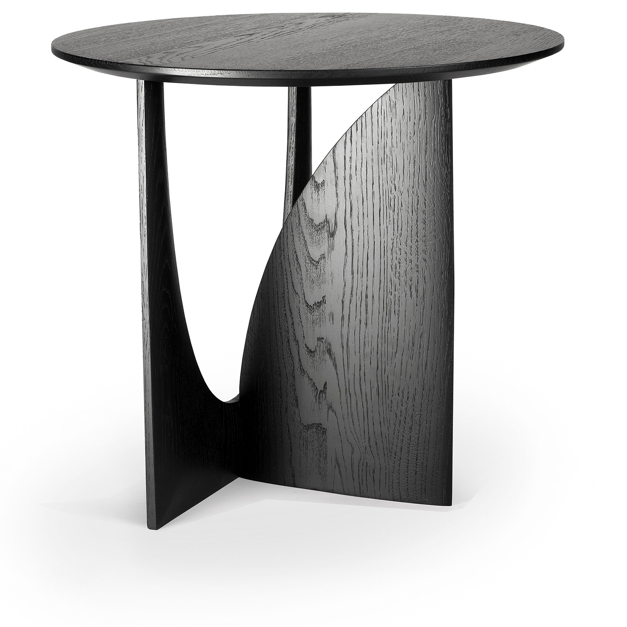 Ethnicraft - Geometric Side Table Oak Black - Sidobord - Alain Van Havre - Svart - Trä | Möbler - Bord - Sidobord | Möbelexperten