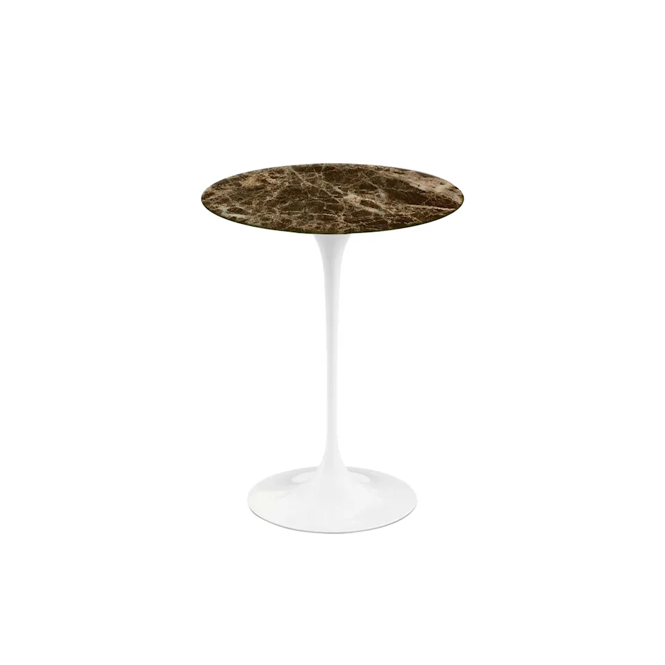 Saarinen Round sidobord Ø 41 cm White