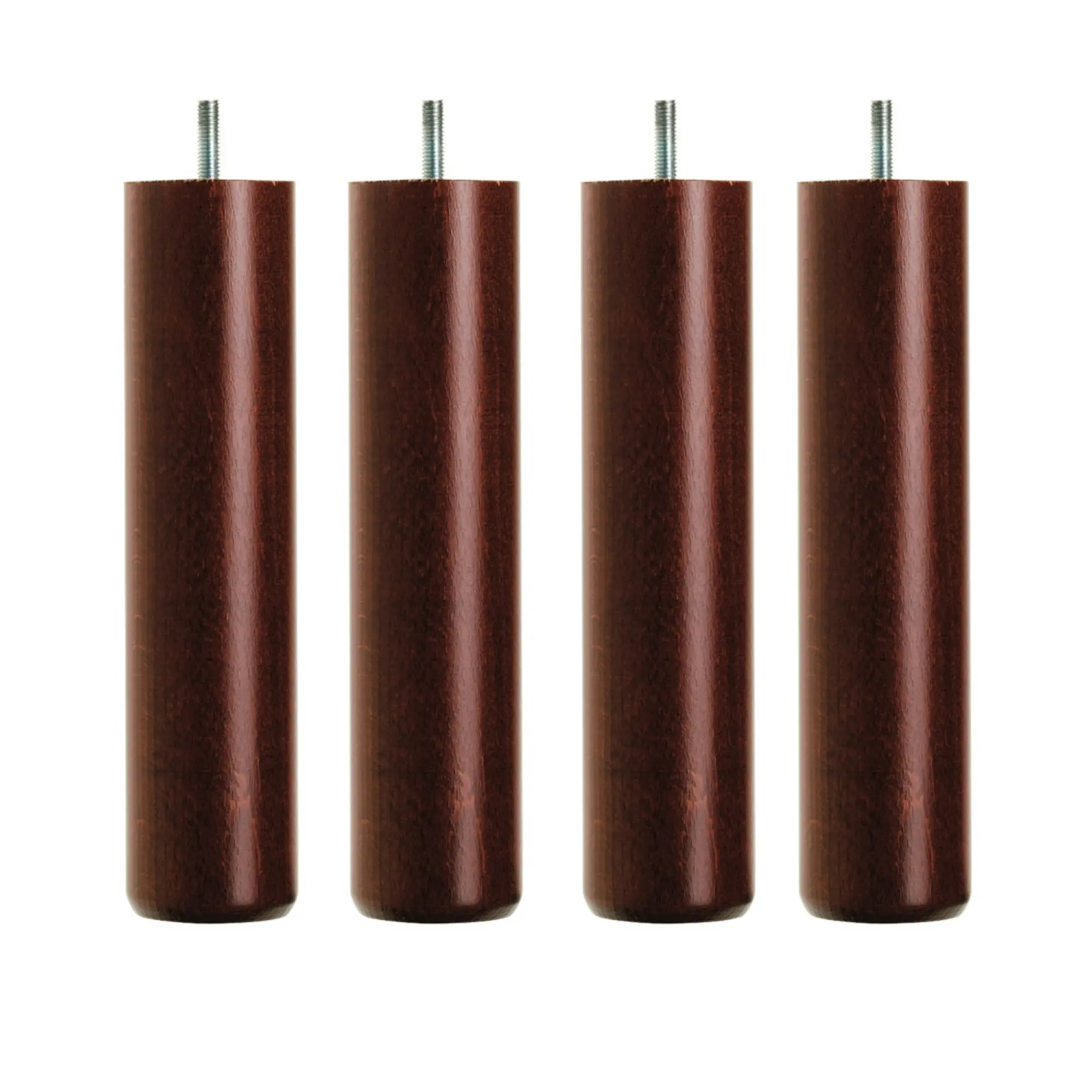 DUX Inspiration sängben runda mahogny 4-pack