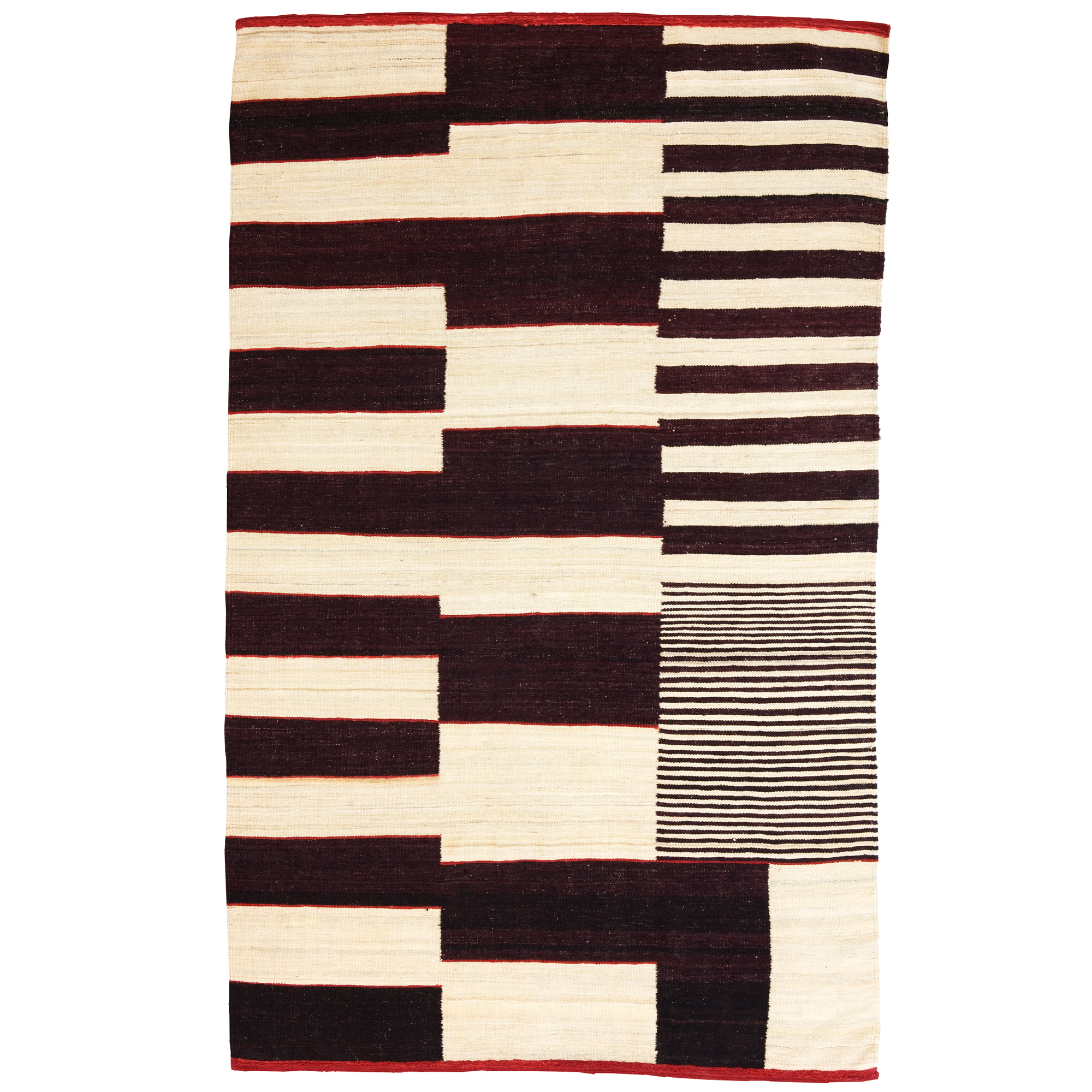 nanimarquina - medina 1 wool rug  250 x 350 cm - ullmattor - nani marquina - röd,beige,svart