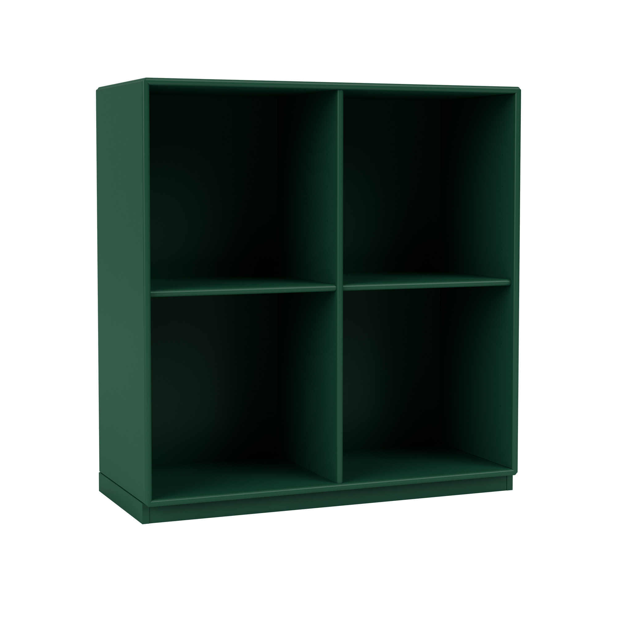 montana - show bookcase 136-pine 06 plinth 3 cm - hyllor & hyllsystem - peter j. lassen - grön - trä