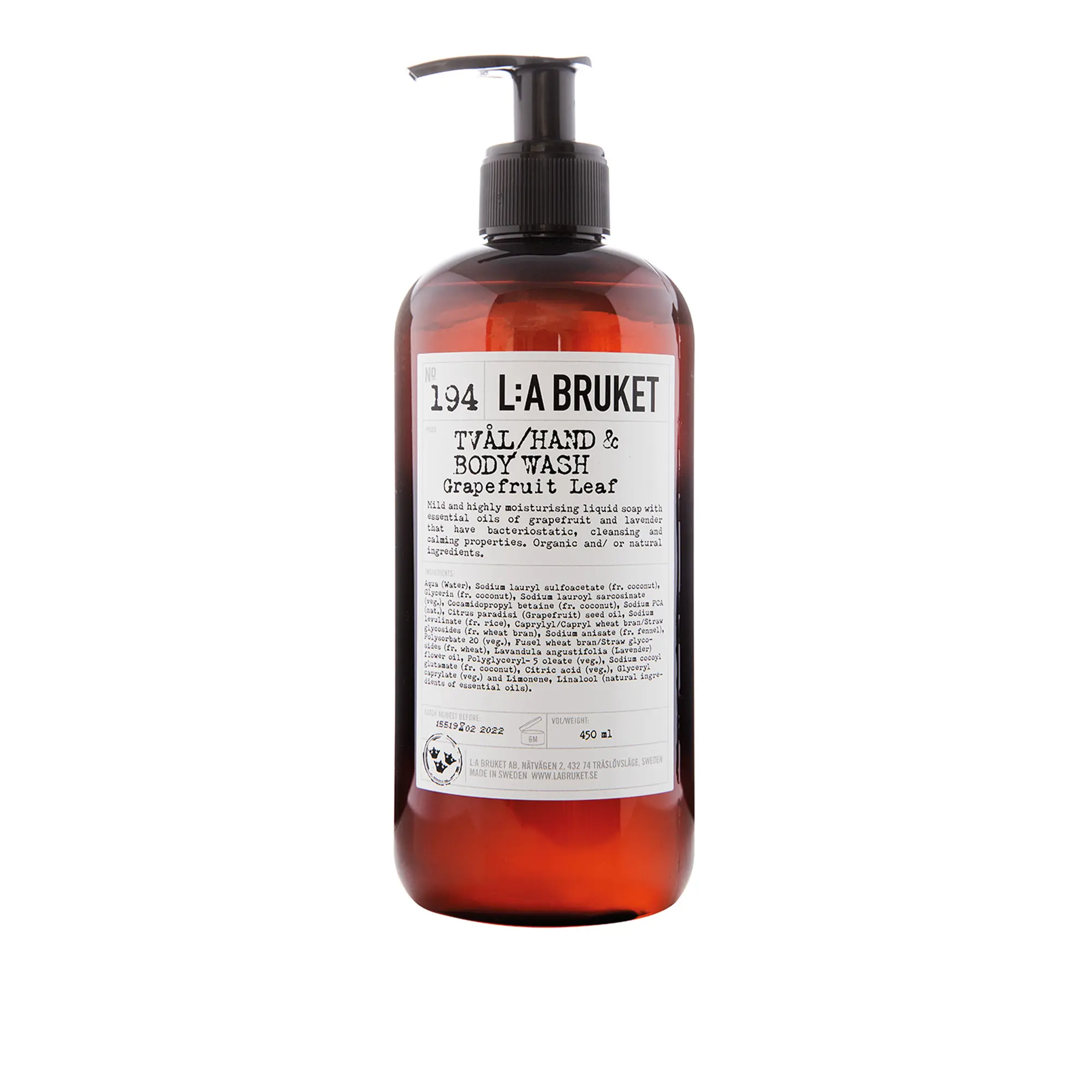 194 Grapefruit Leaf hand- & kroppstvål 450 ml