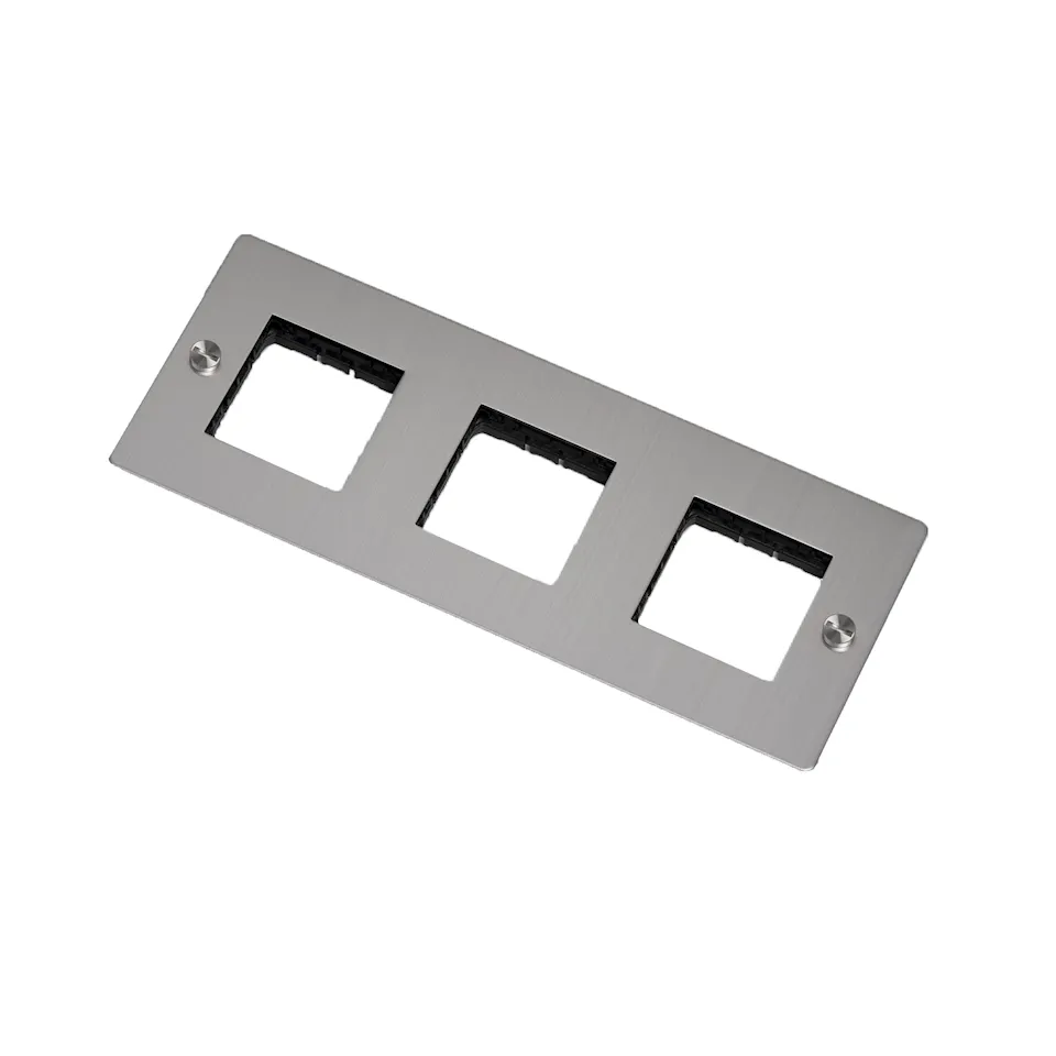 3G Wall Plate Horizontal No Infills