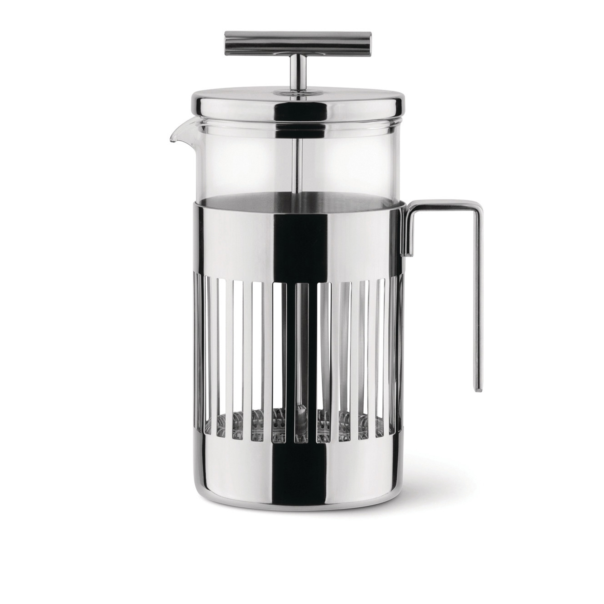 Alessi - PRESS FILTER COFFEE MAKER - Kaffemaskiner & kaffebryggere - Aldo Rossi - Sølv