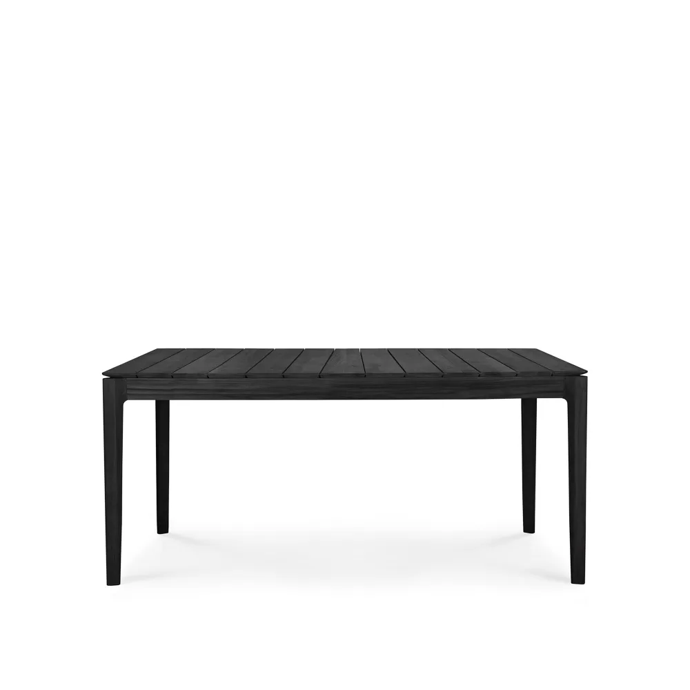 Bok Outdoor Dining Table Black Teak