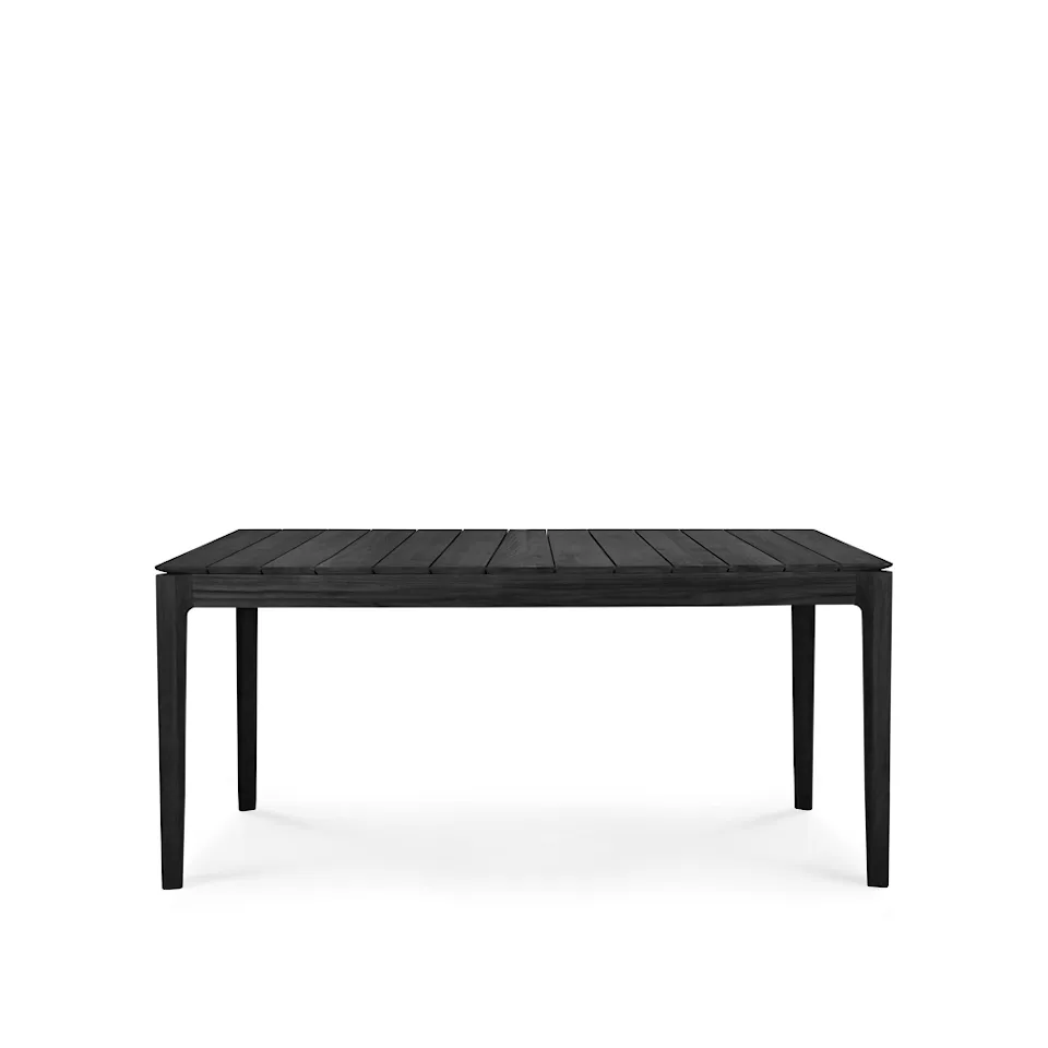 Bok Outdoor Dining Table Black Teak
