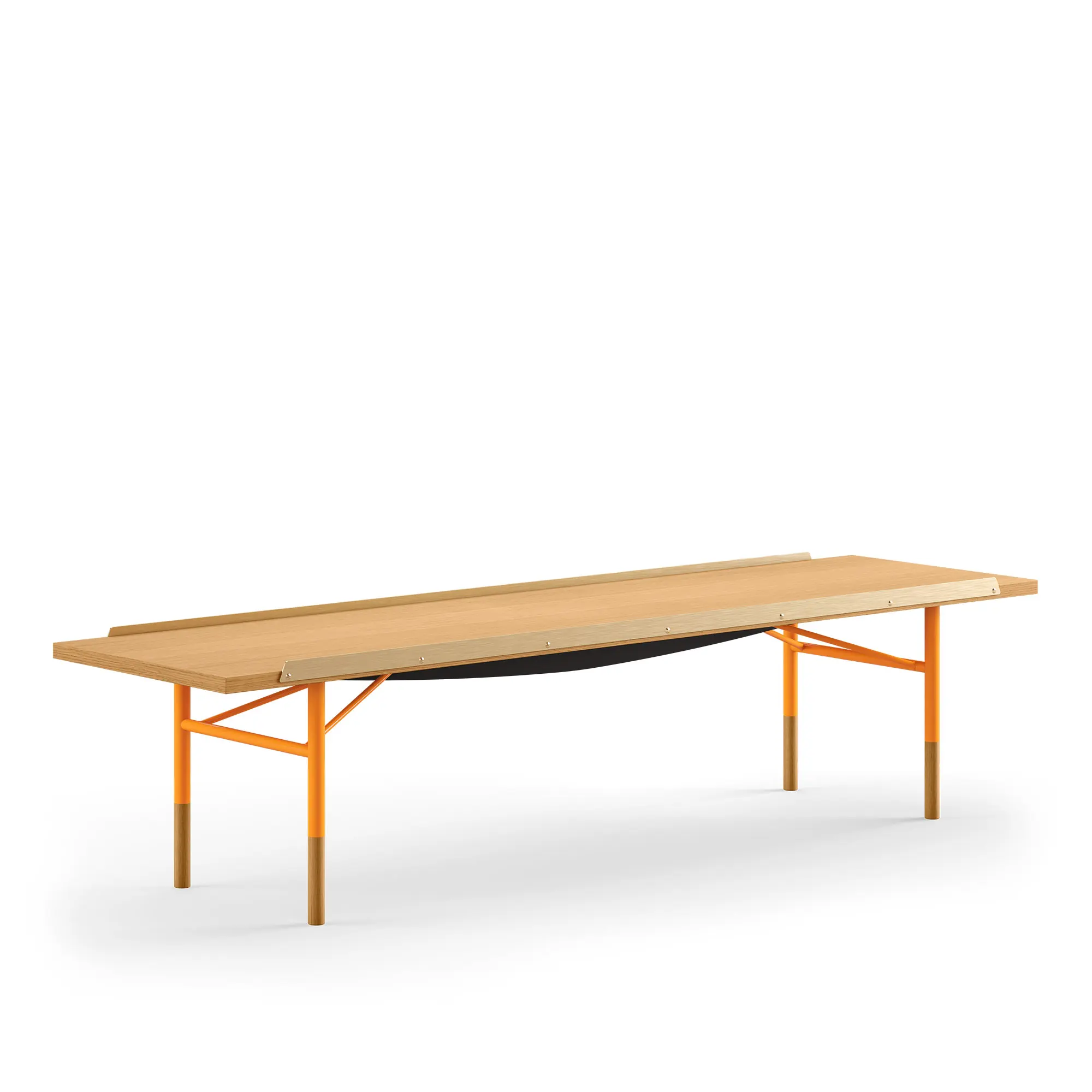 Table Bench Small med mässingskanter