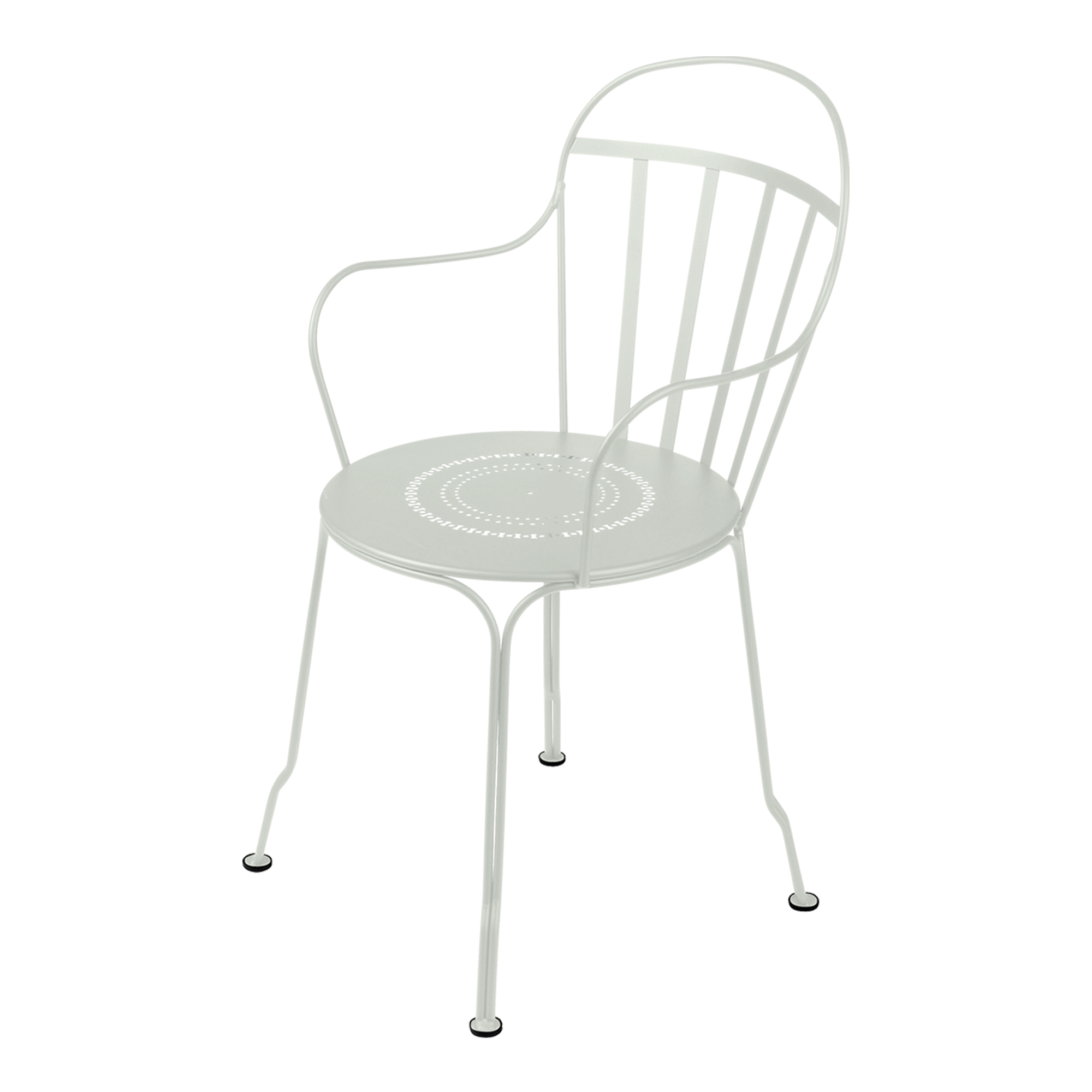 Fermob - Louvre Armchair Clay Grey A5 - Matstolar utomhus - Grön,Grå - Metall