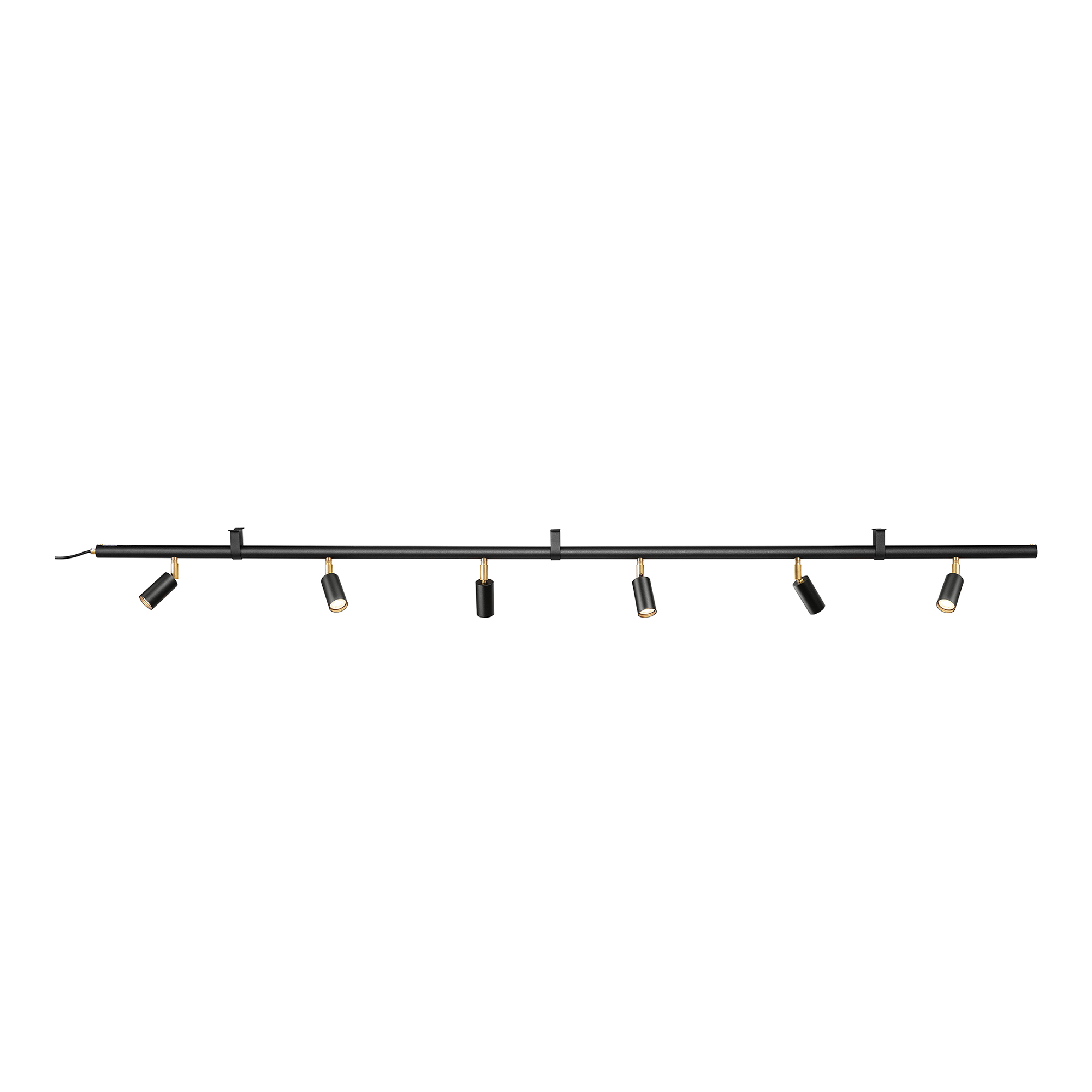 Örsjö Belysning - Starlight 6 spotlights – Black textured lacquer RAL 9005 - Spotlights - Jonas Bohlin - Svart - Metall | Belysning - Taklampor - Spotlights | Möbelexperten