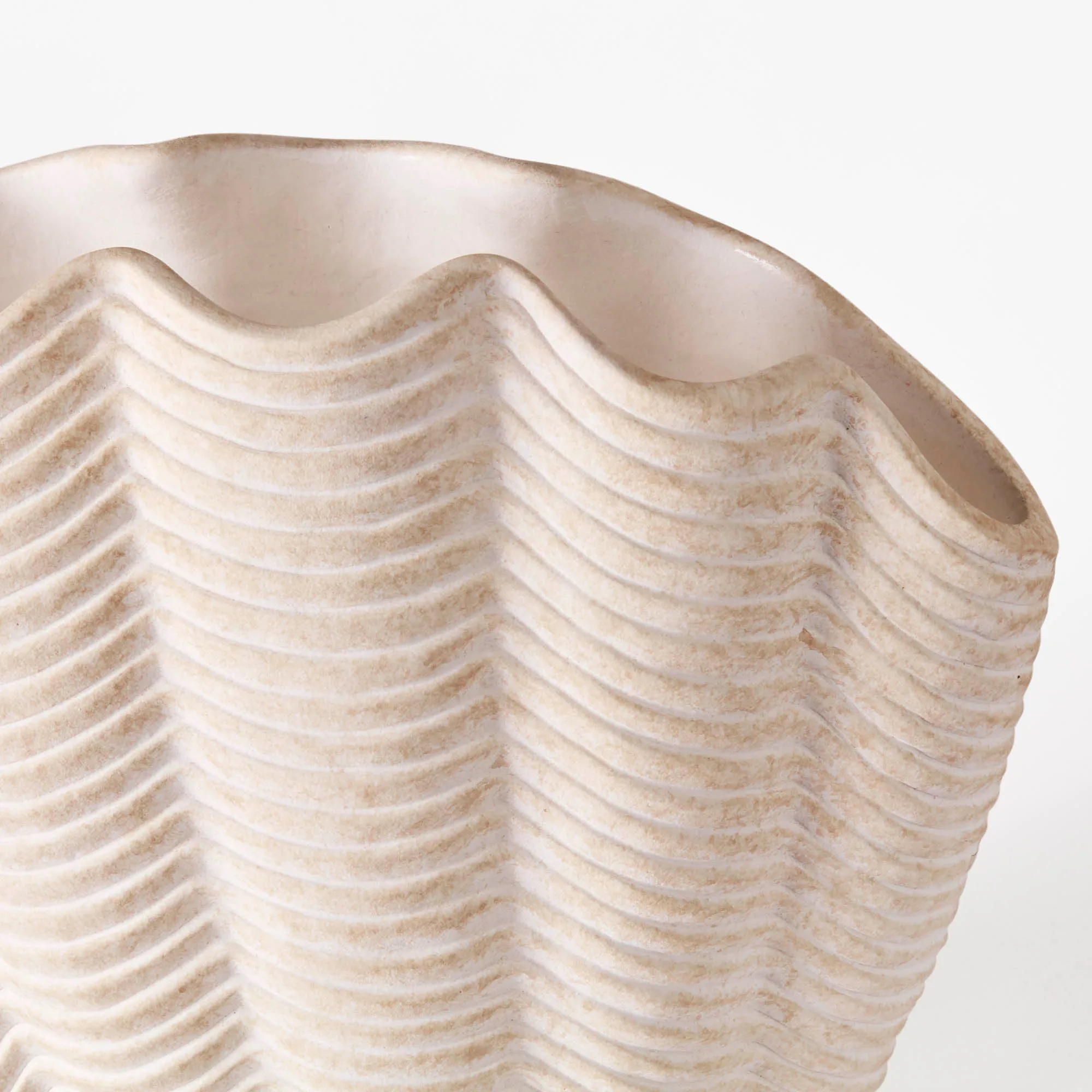 Concha Vase Fluted Large