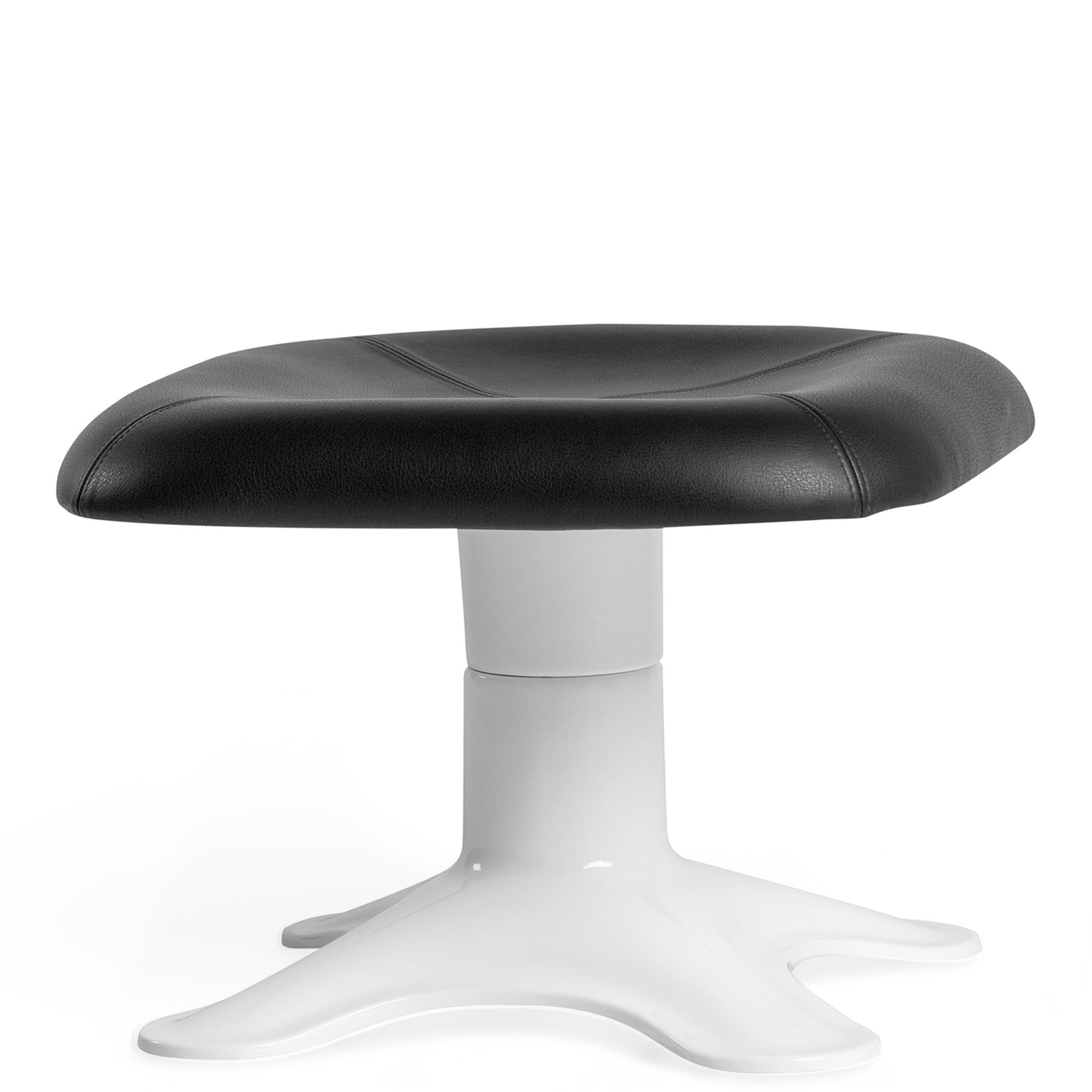 Artek - Karuselli Ottoman, L&auml;der L1, Prestige Cream - Fotpallar - Yrj&ouml; Kukkapuro - Beige - L&auml;der/Metall/Syntetiskt