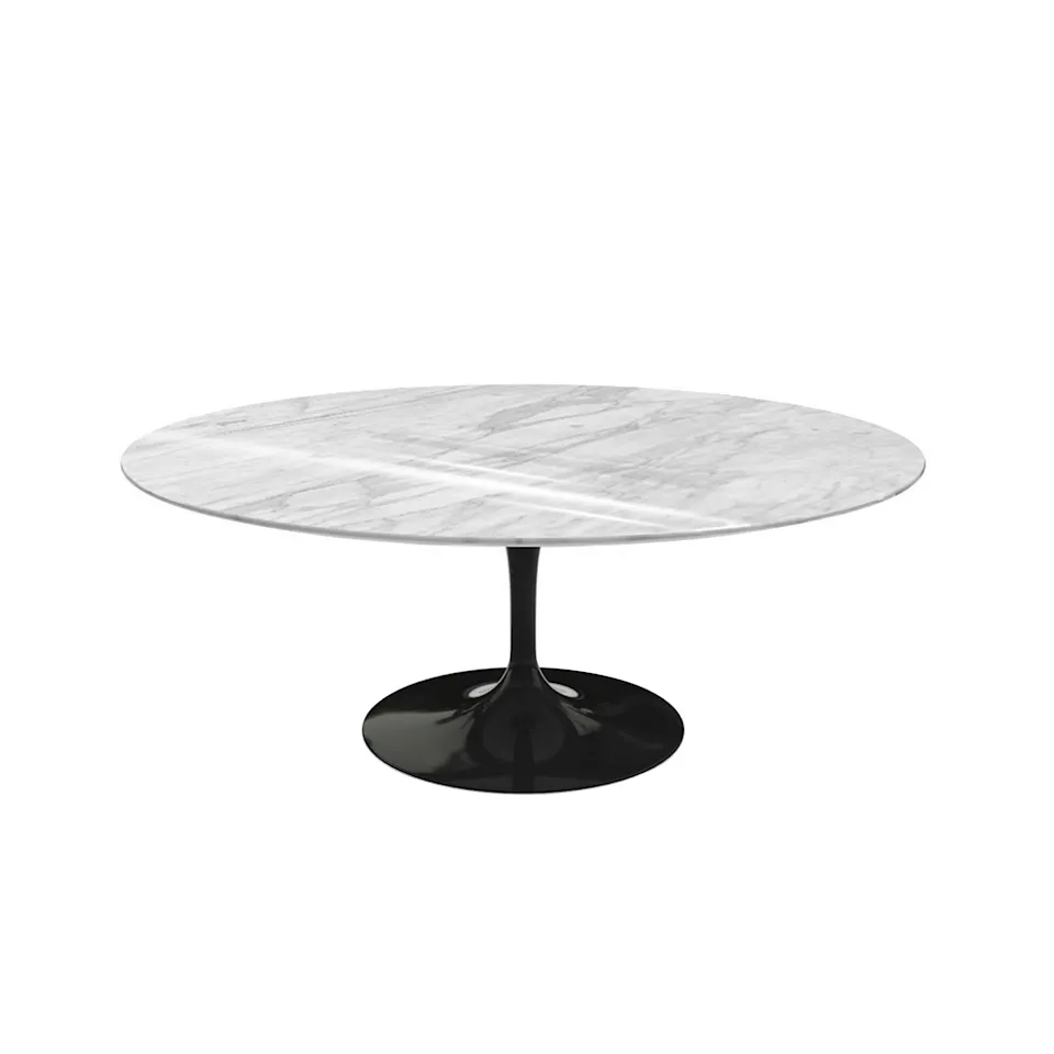 Saarinen Oval soffbord Black