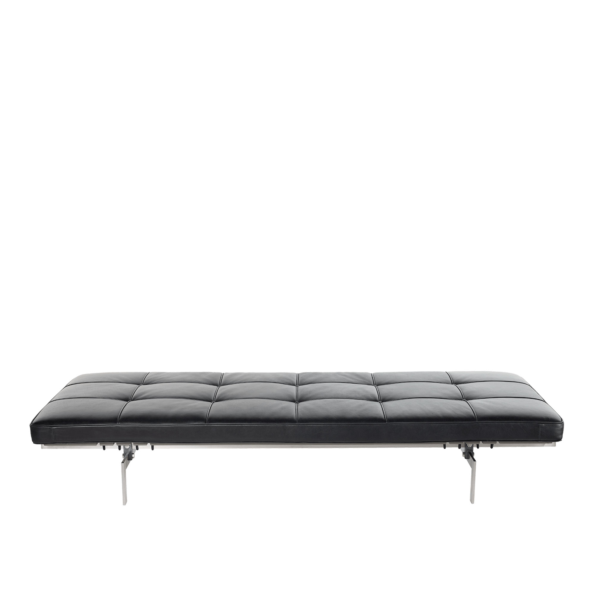 Fritz Hansen - PK80, Läder, Grace Black - Dagbäddar - Poul Kjærholm - Svart | Möbler - Soffor Och Dagbäddar - Dagbäddar | Möbelexperten