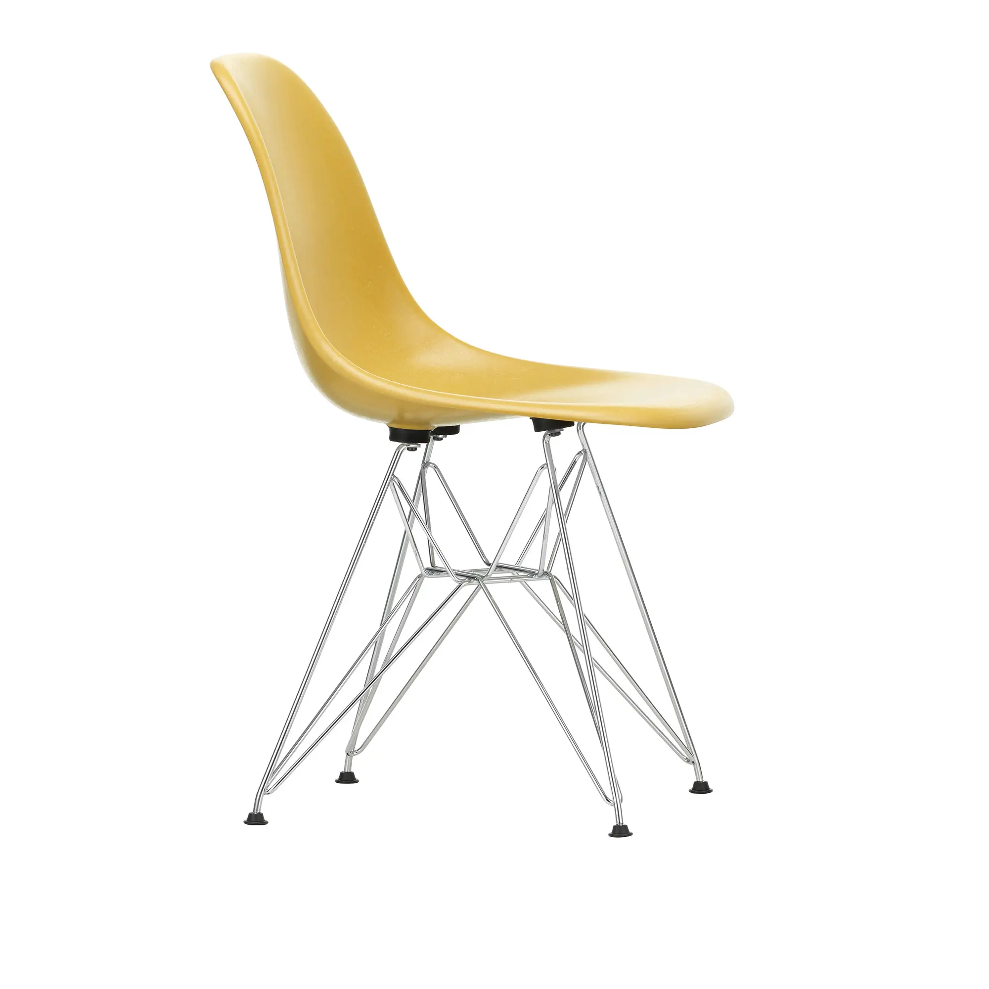 Eames Fiberglass Chair DSR stol Chrome