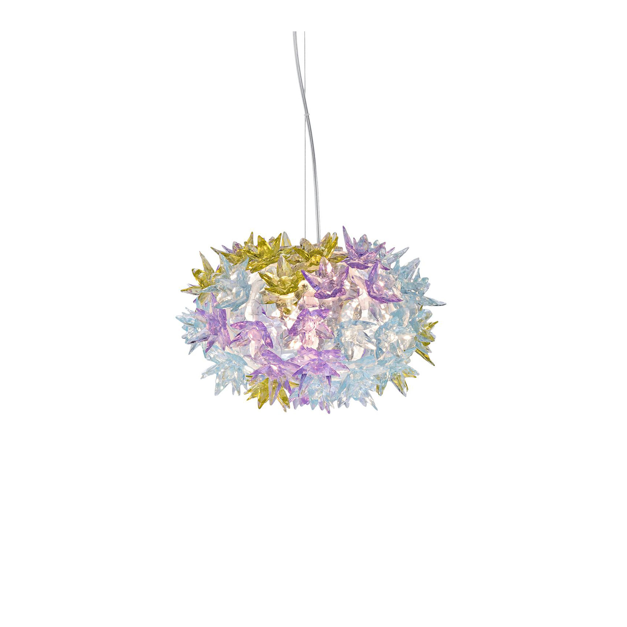 Kartell - Bloom S2 Suspension 9260, Lavender, Incl. 3xLED 4,5W G9 - Pendellampor - Ferruccio Laviani - Lila