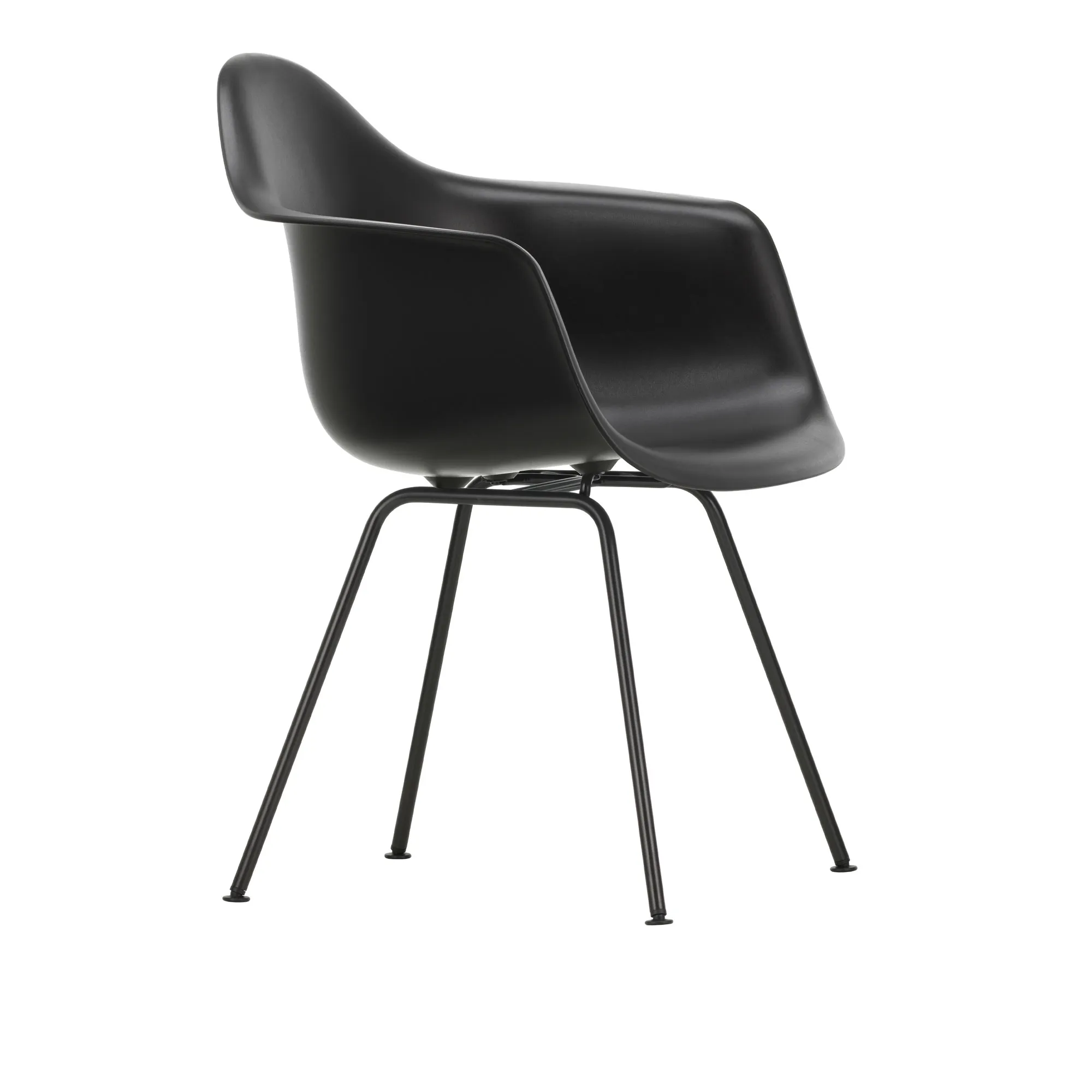 Eames RE Plastic Armchair DAX matstol Basic Dark