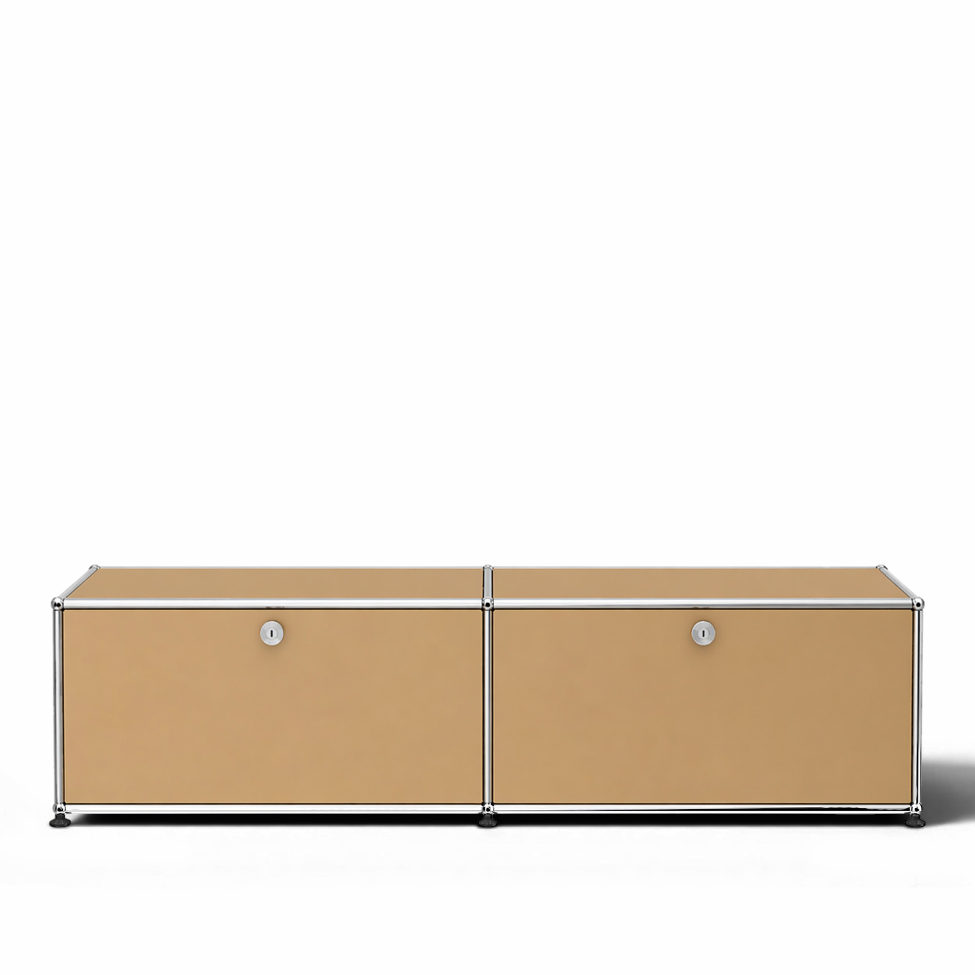 USM - USM Haller 3 Media Unit Beige - TV-bänkar - Fritz Haller & Paul Schärer - Beige - Metall | Möbler - Förvaring Och Hyllor - Tv-bänkar | Möbelexperten