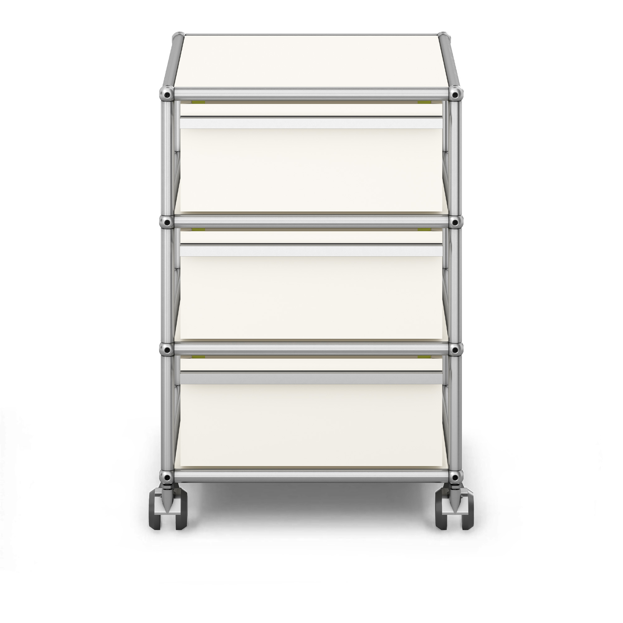 USM - USM Haller Mobile Pedestal M26 Pure White - Hurtsar - Fritz Haller & Paul Schärer - Vit - Metall | Möbler - Förvaring Och Hyllor - Hurtsar | Möbelexperten