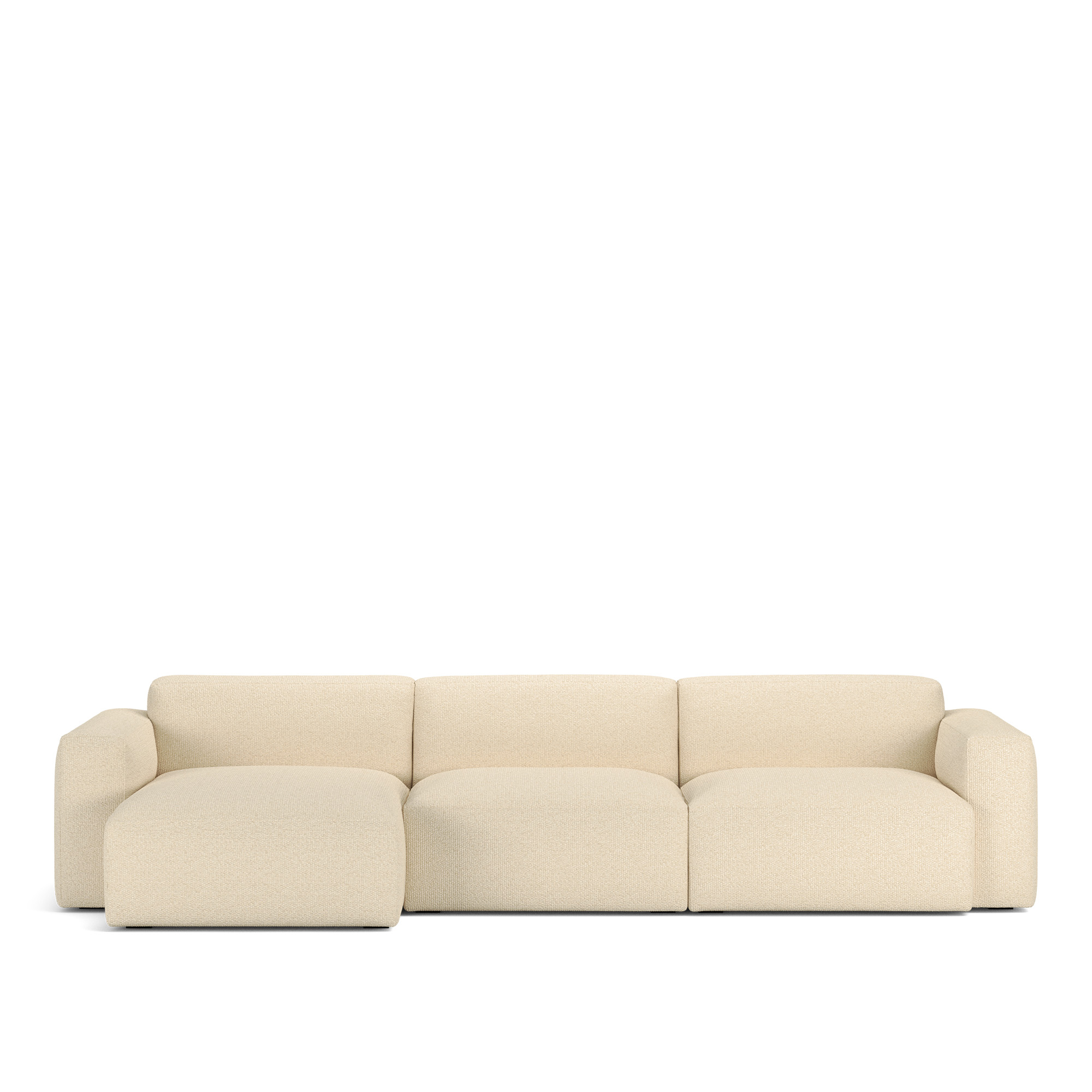 NOGA - Brick 3-Seater Chaise Lounge Left, Emmi 30 - Soffor