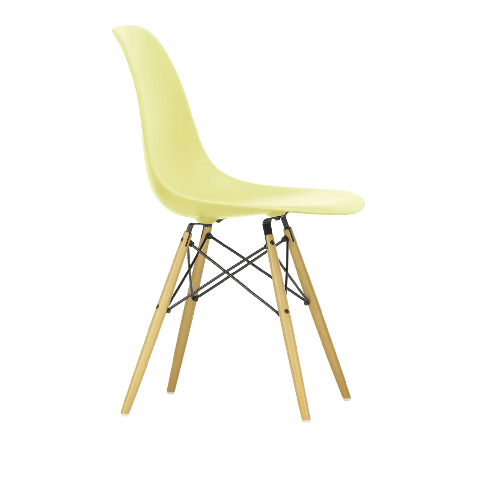 Eames RE Plastic Chair DSW stol Golden Maple