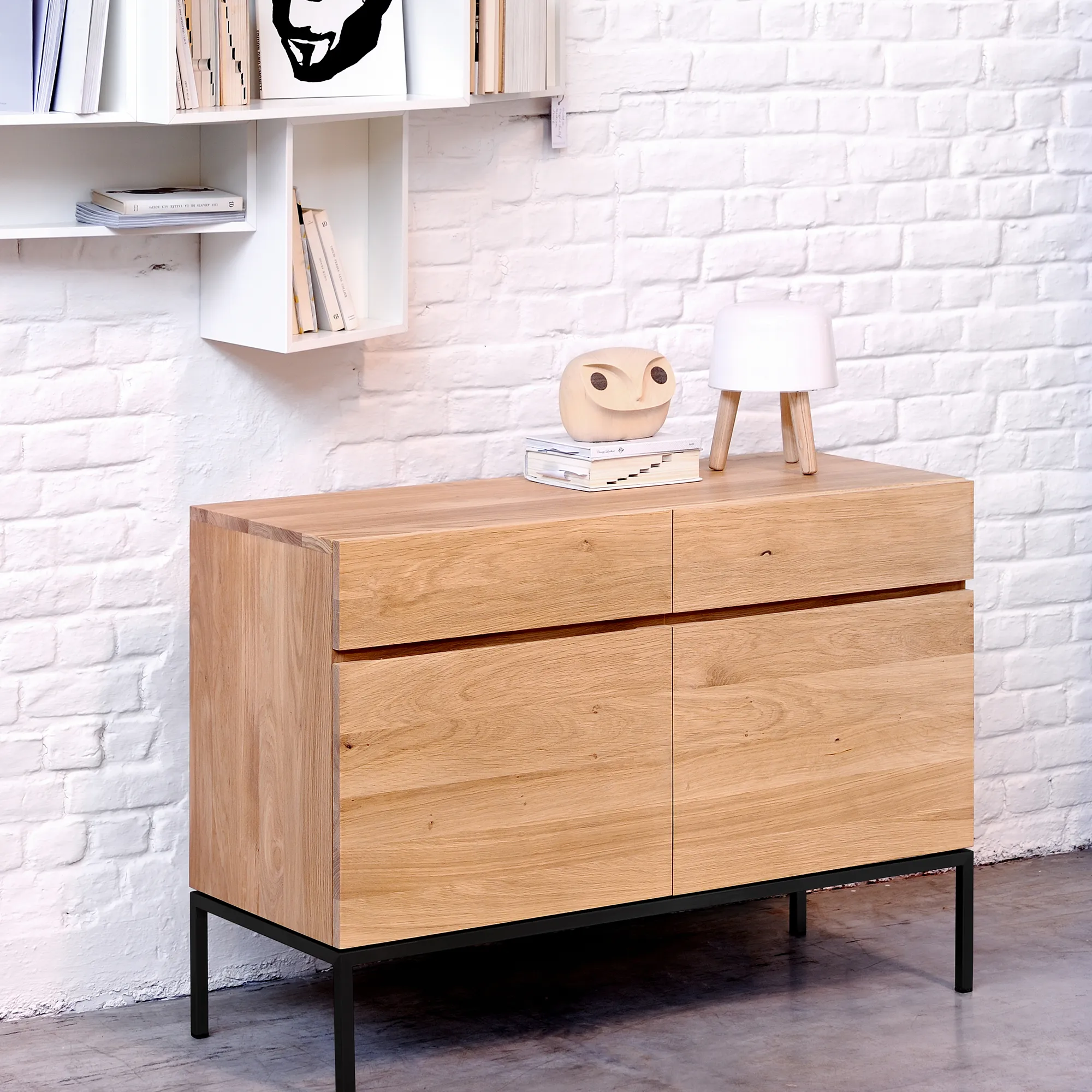 Ligna Sideboard Black Metal Legs