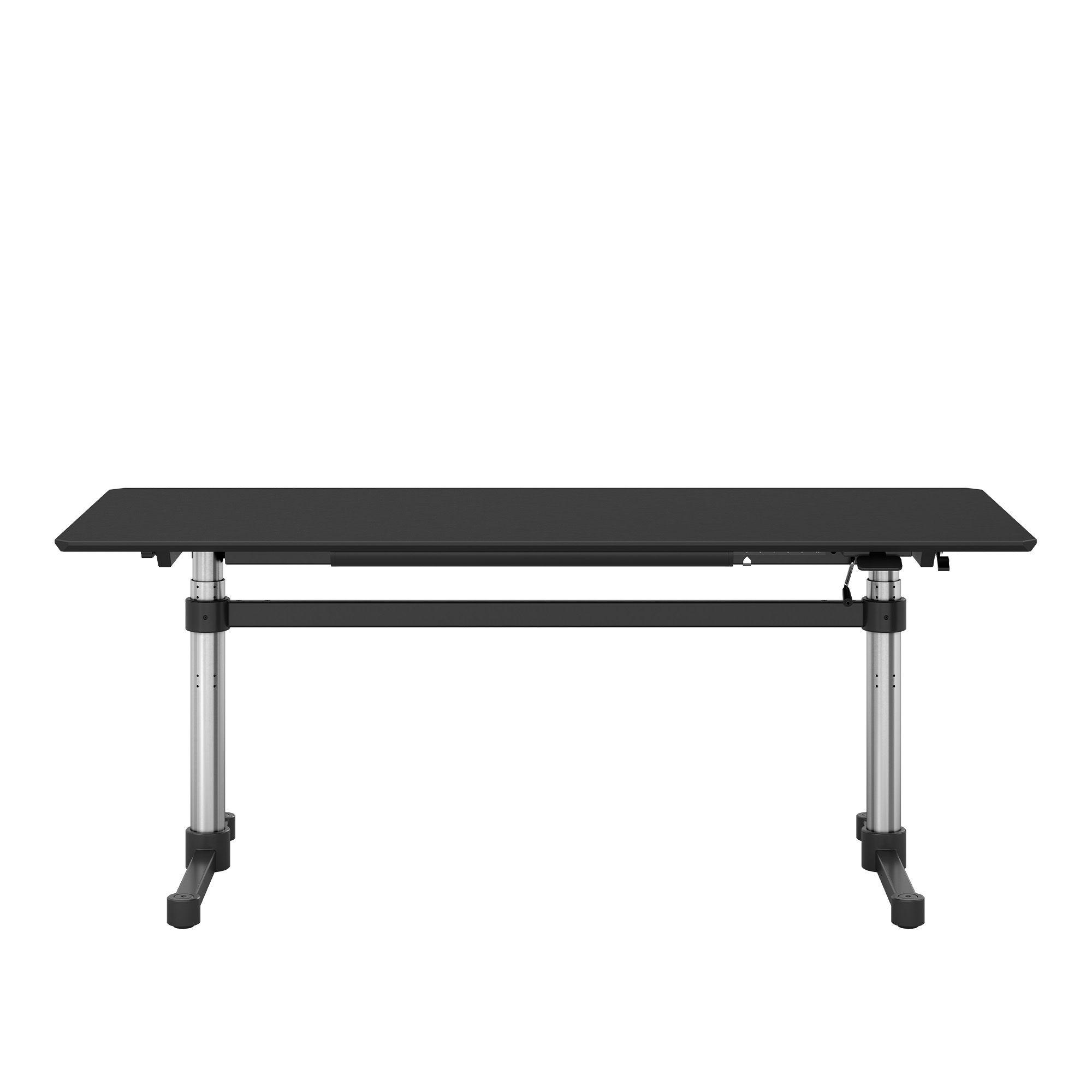 USM - USM Kitos T6 41 Linoleum Nero - Skrivbord - Svart - Metall