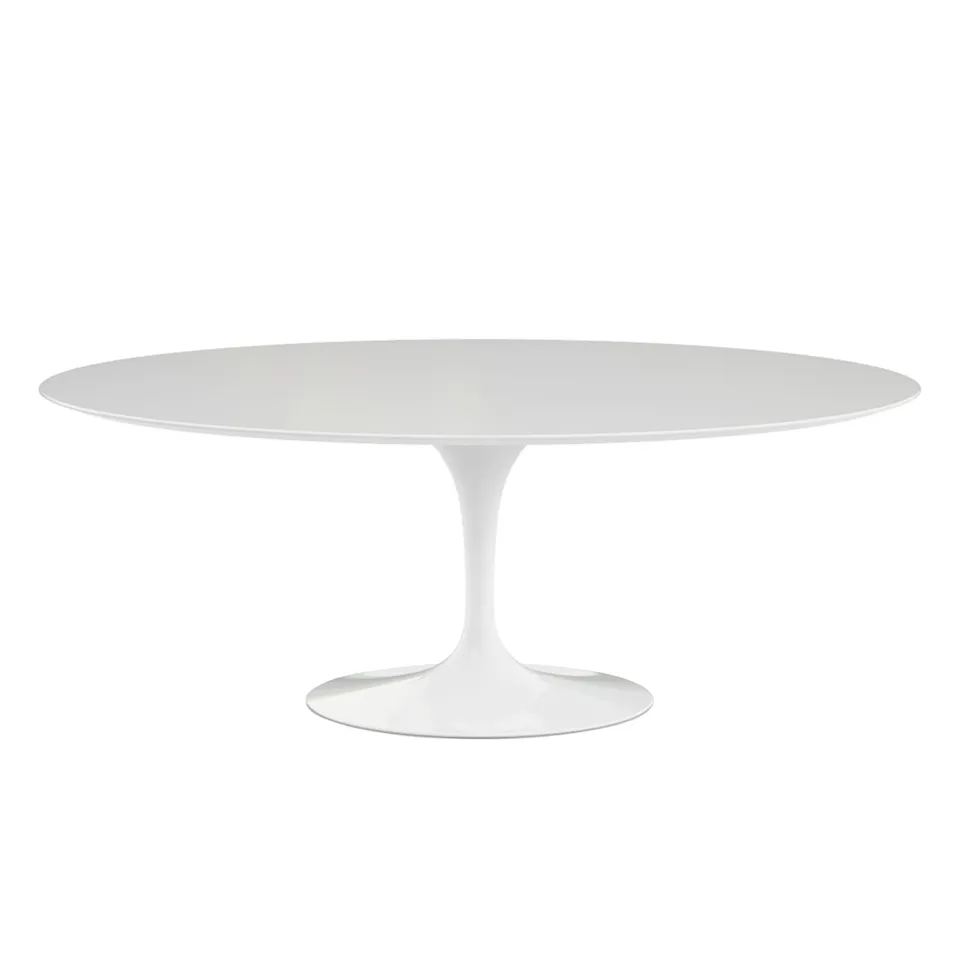 Saarinen Oval matbord 198 cm White