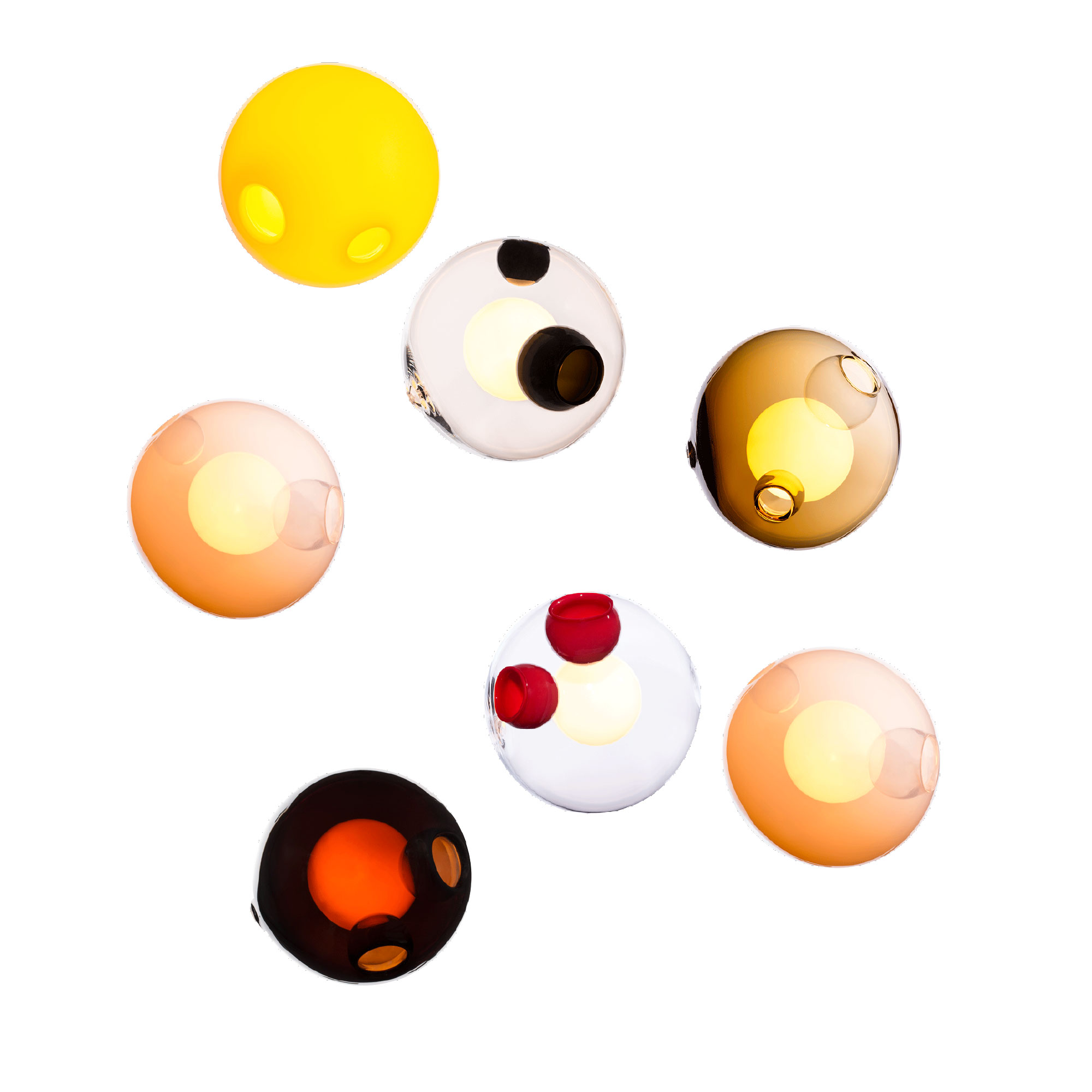 Bocci - 28.7 Random, Multi - 03 - Pendellampor - Omer Arbel - Flerfärgad